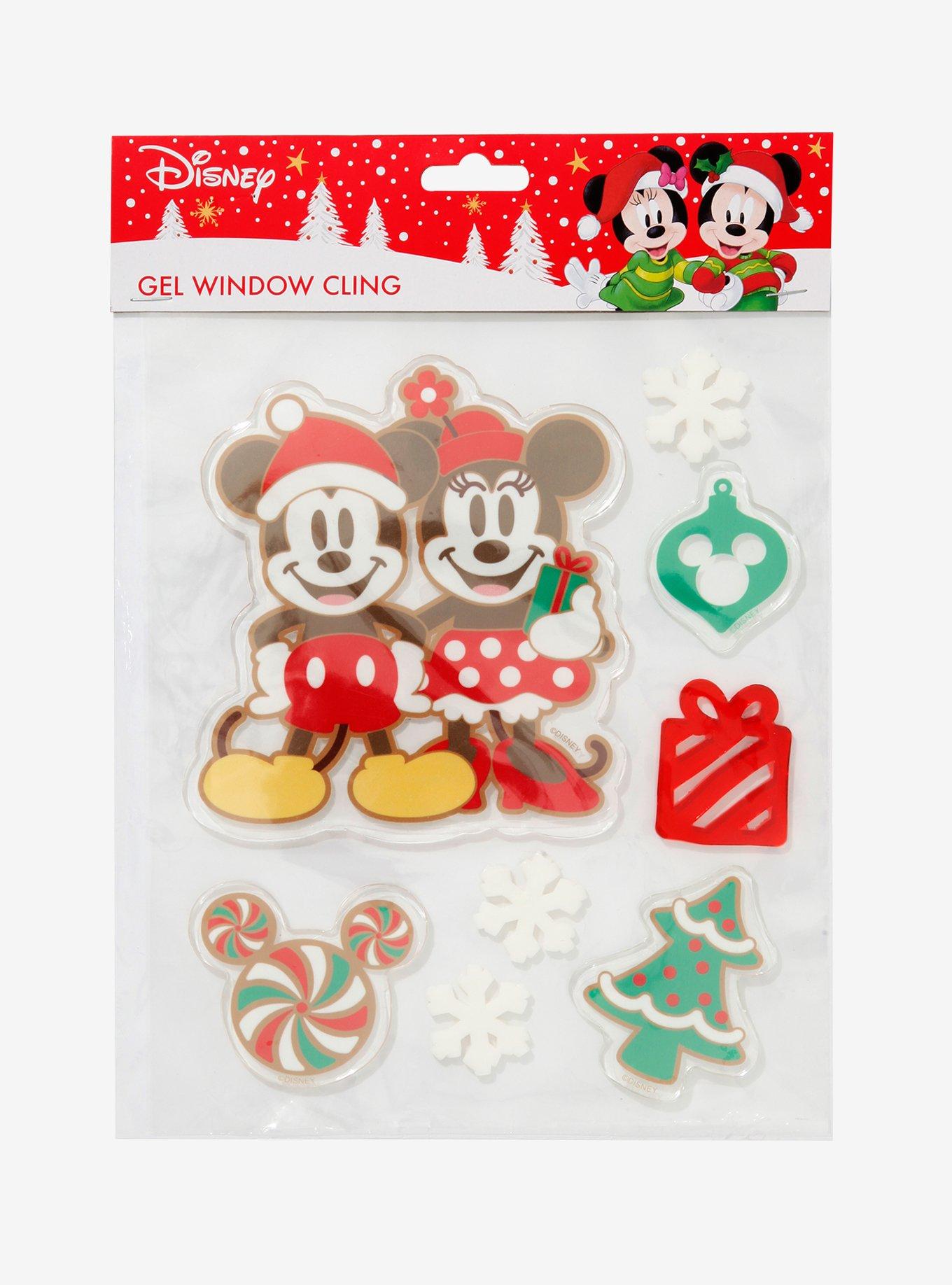 Disney Mickey Mouse Minnie Mouse Holiday Gel Window Cling Set, , alternate