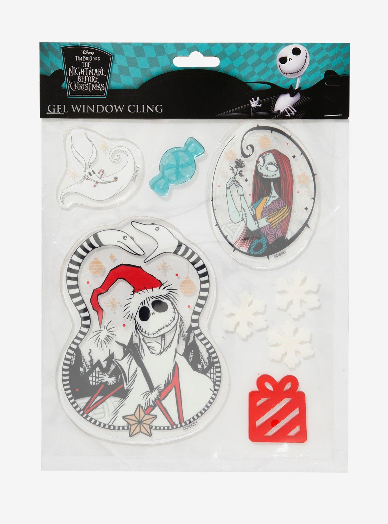 The Nightmare Before Christmas Holiday Gel Window Cling Set, , alternate