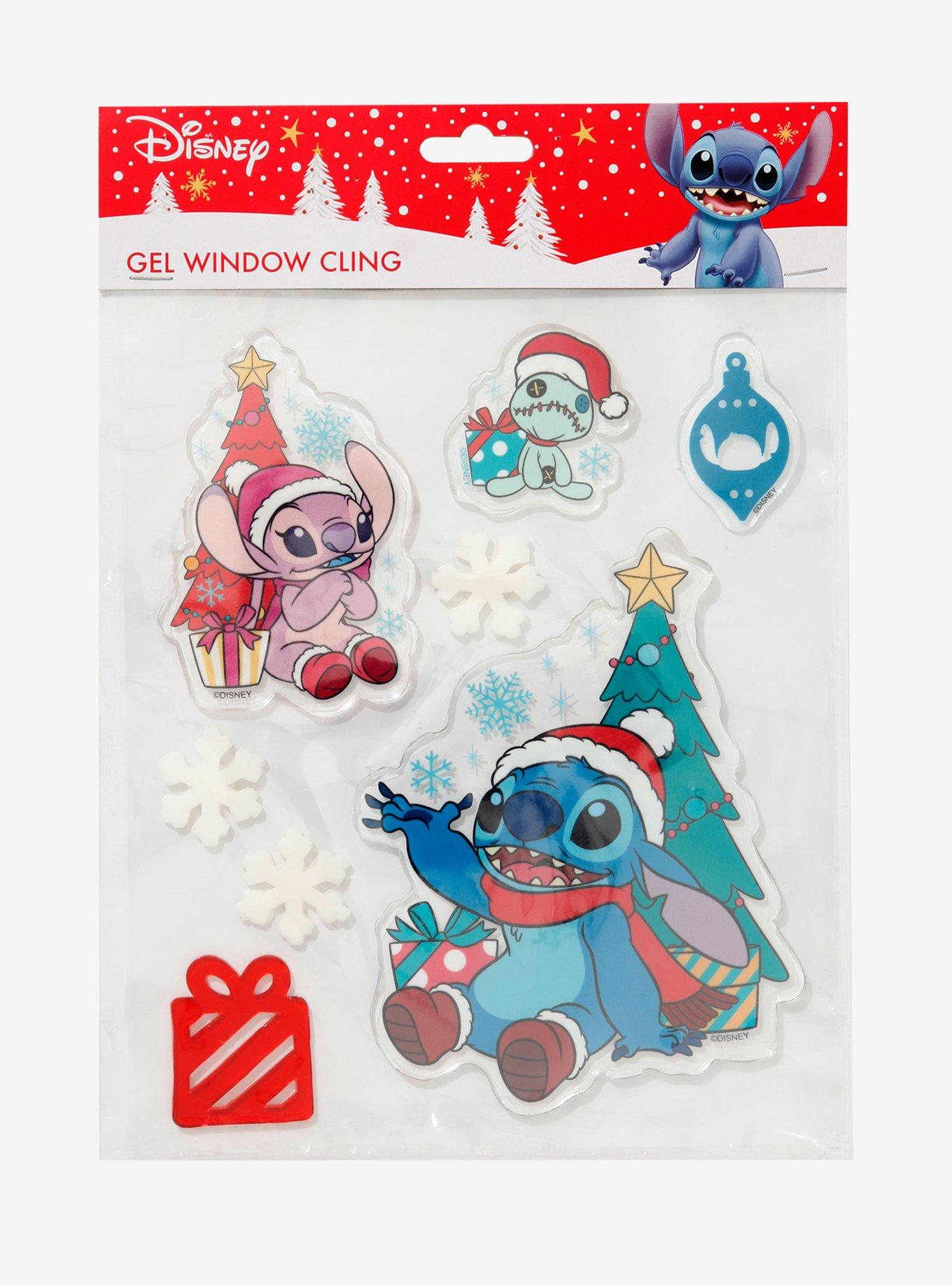 Disney Stitch Christmas Window Clings, Holiday Decorations, Paper,  Polypropylene, Multi-Color, 20 Pieces