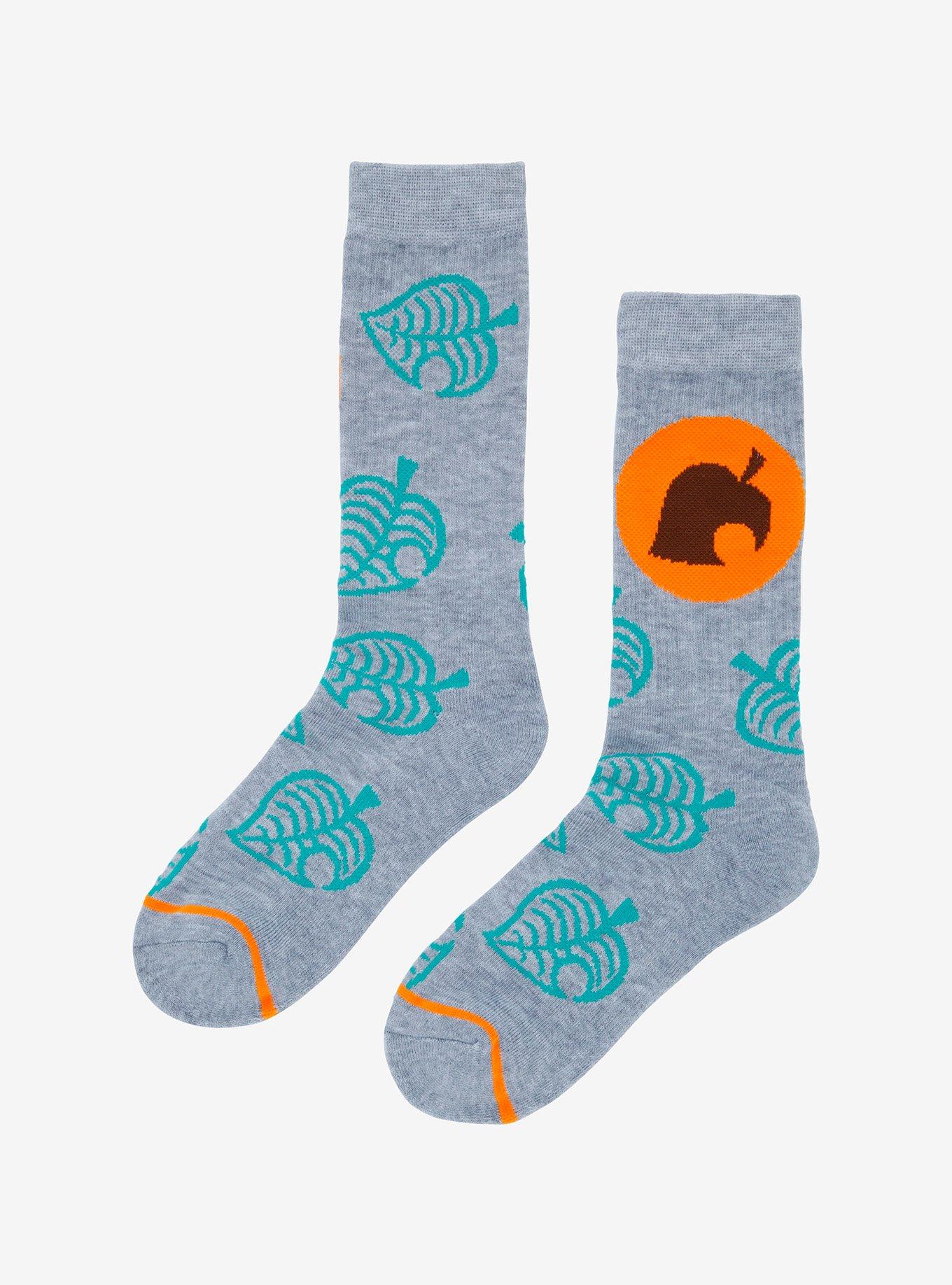Animal Crossing Nook Inc. Leaf Crew Socks, , alternate