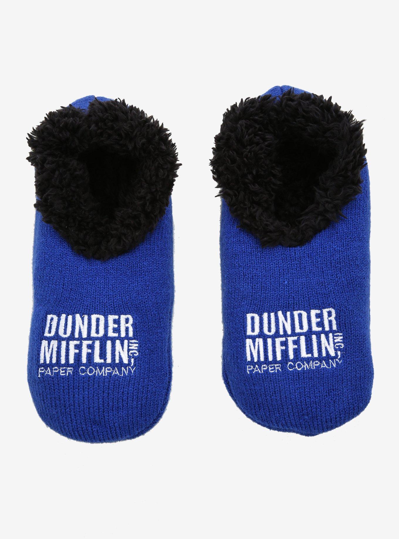 The Office Dunder Mifflin Cozy Slippers, , alternate