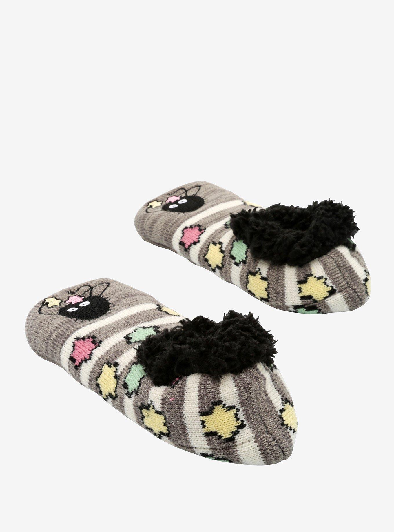 Studio Ghibli Spirited Away Soot Sprites Cozy Slippers, , alternate