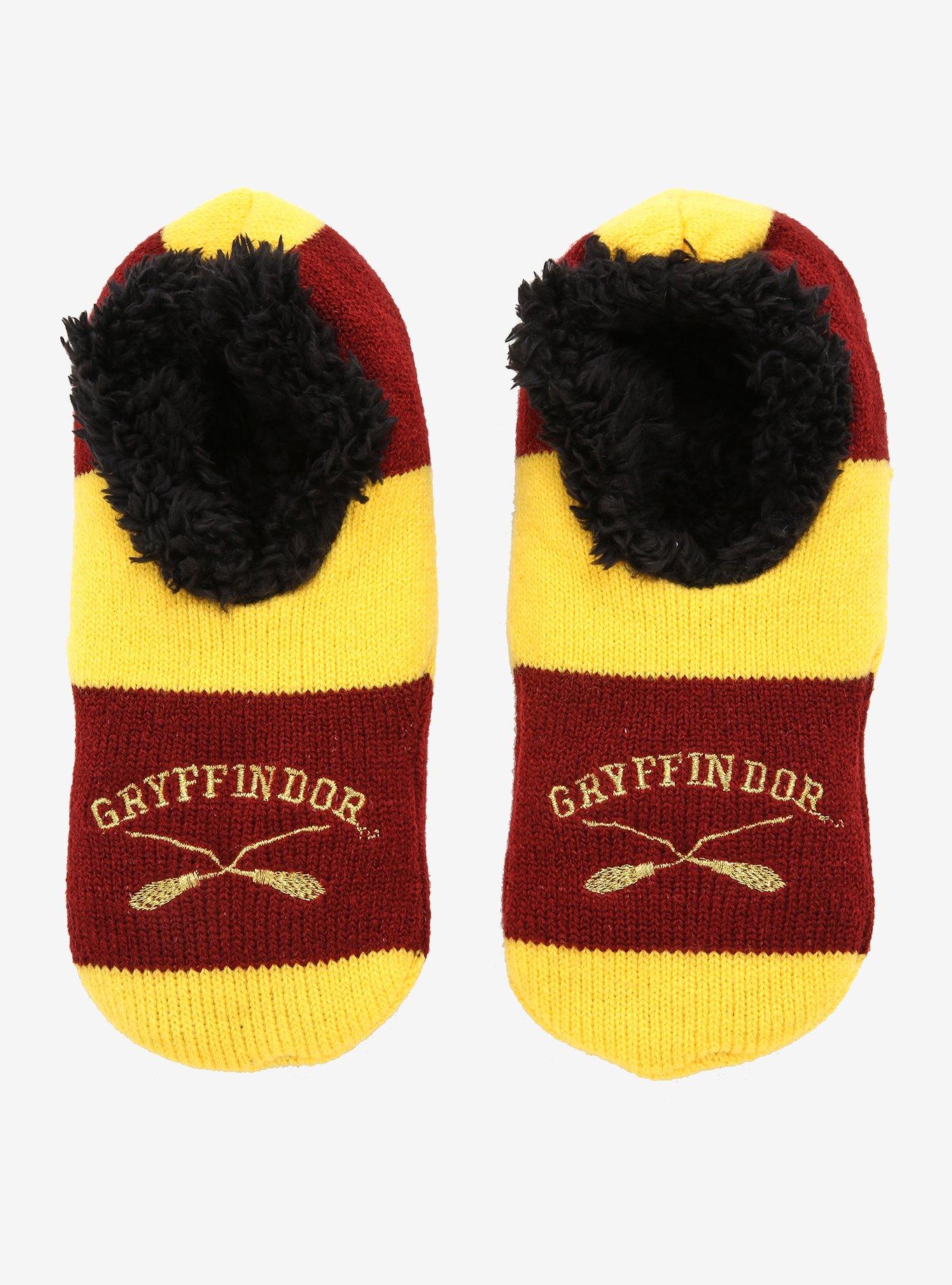Harry Potter Gryffindor Stripe Cozy Slippers, , alternate
