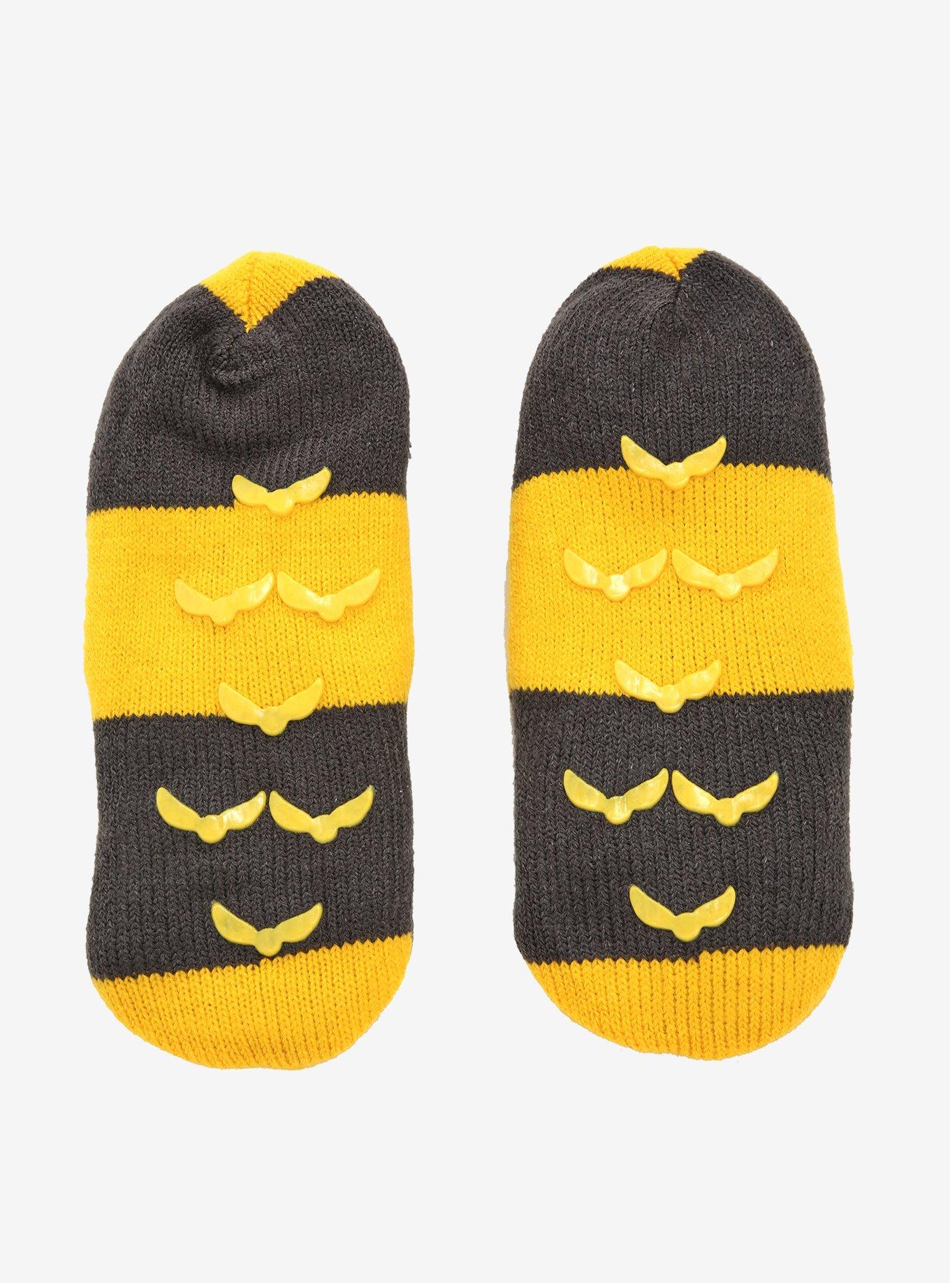 Harry Potter Hufflepuff Stripe Cozy Slippers, , alternate