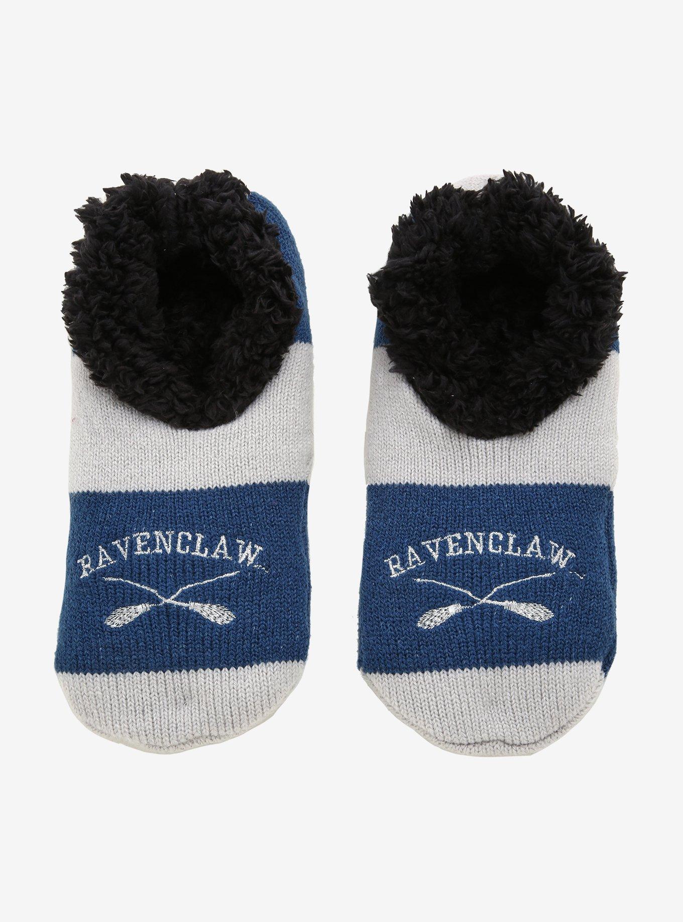 Harry Potter Ravenclaw Stripe Cozy Slippers, , alternate