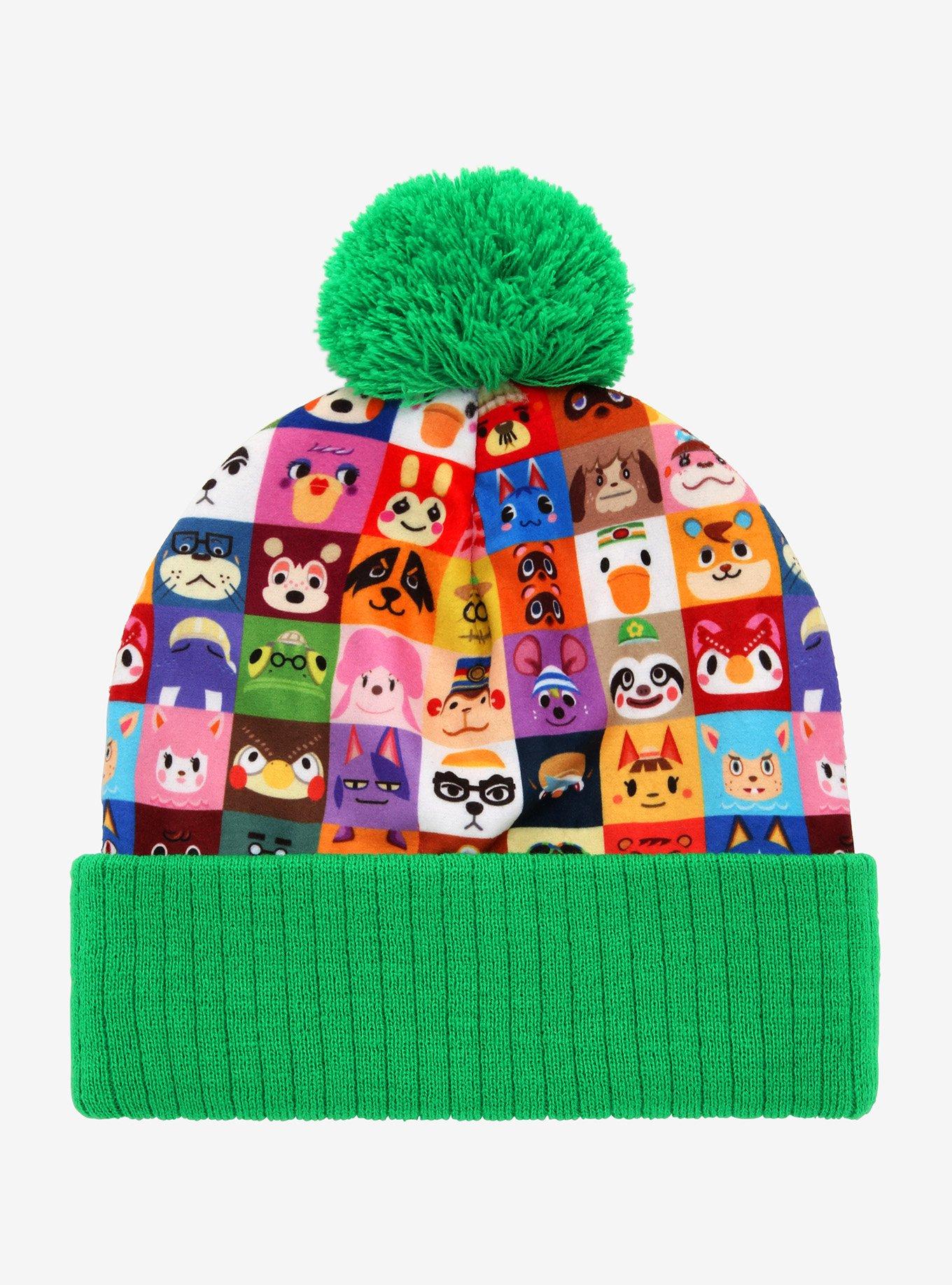 Animal Crossing Character Grid Pom Beanie, , alternate
