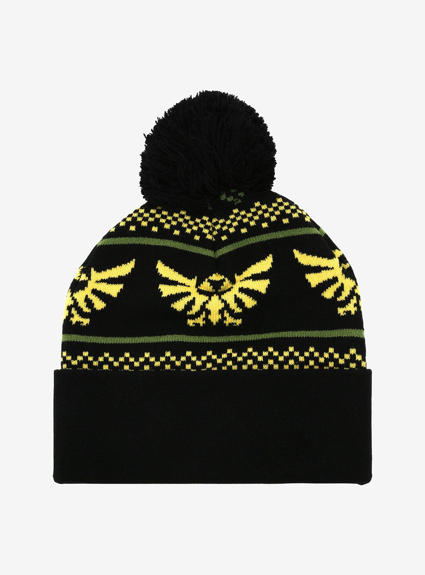 The Legend Of Zelda Fair Isle Pom Watchman Beanie, , alternate