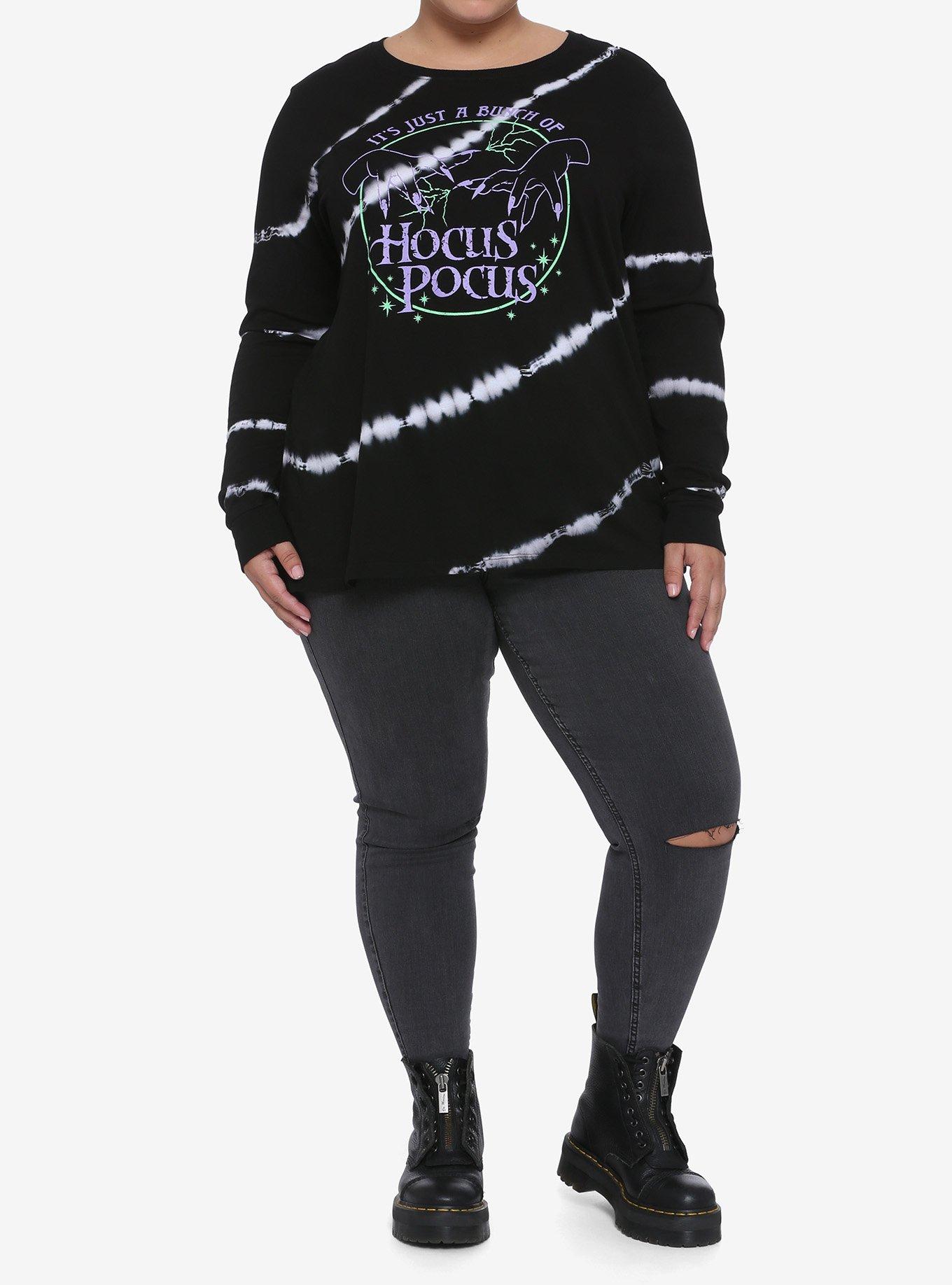 Her Universe Disney Hocus Pocus Tie-Dye Long-Sleeve T-Shirt Plus Size, MULTI, alternate