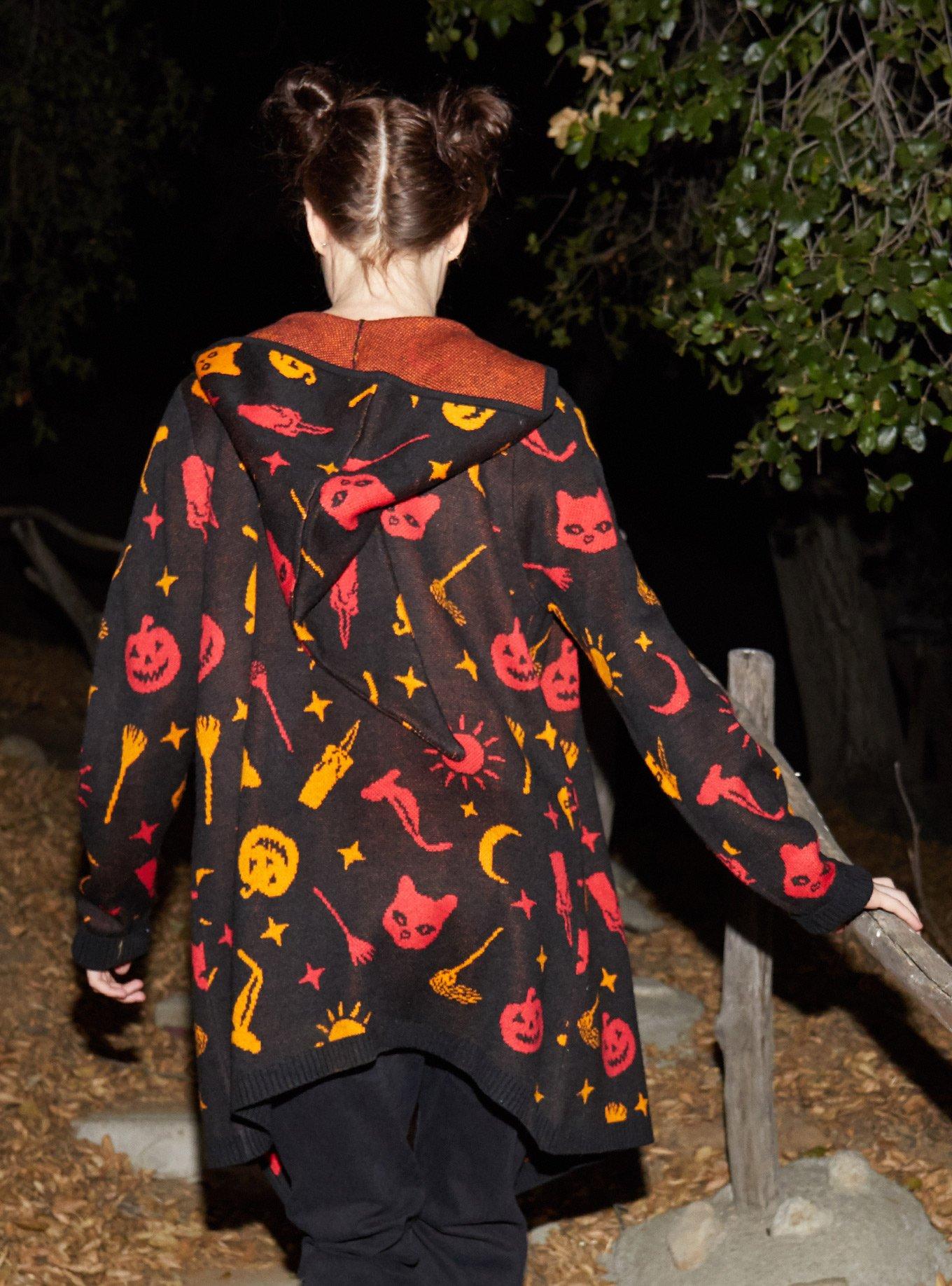 Her Universe Disney Hocus Pocus Dani Hooded Flyaway Cardigan, MULTI, alternate