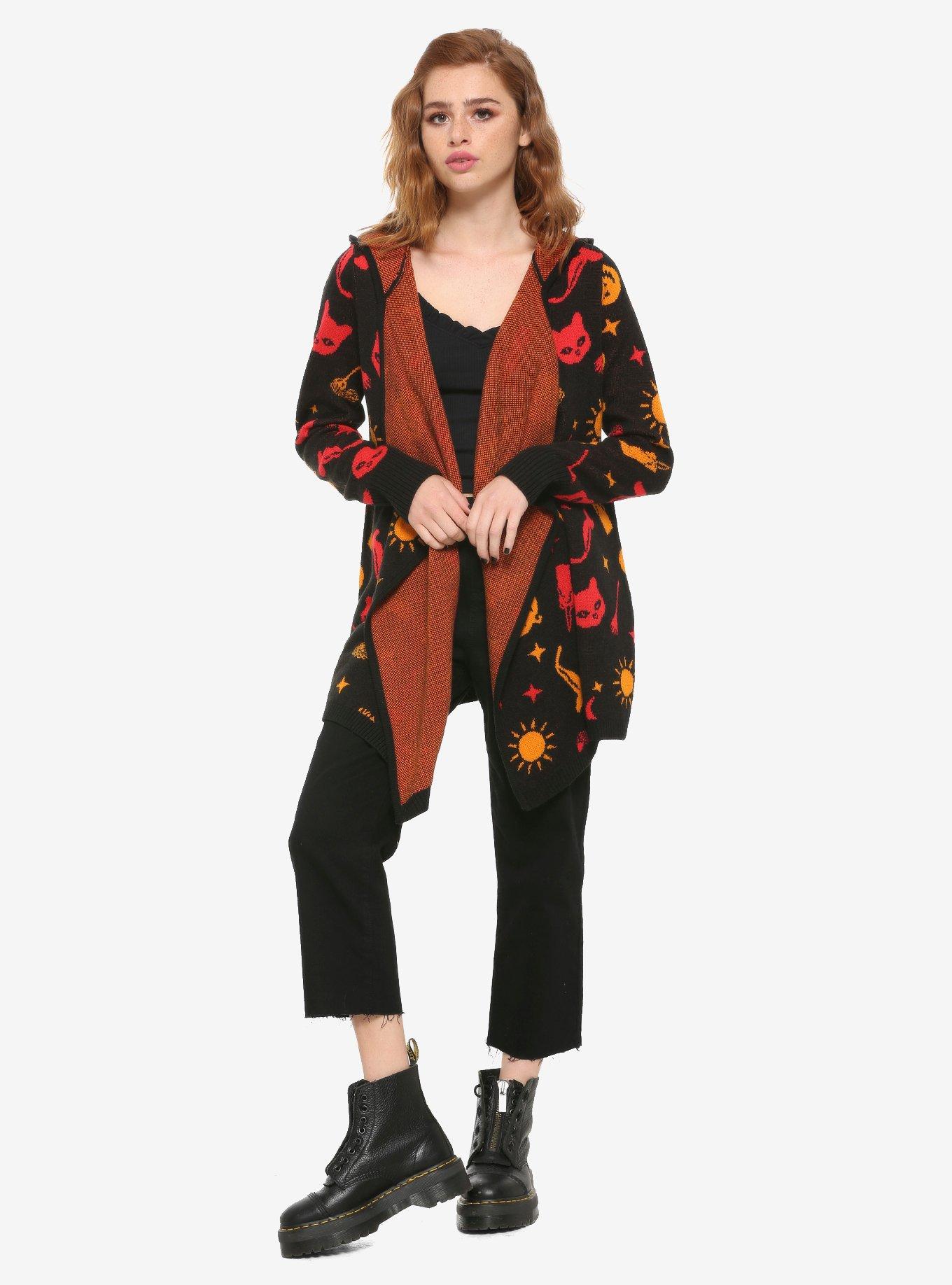 Her Universe Disney Hocus Pocus Dani Hooded Flyaway Cardigan, MULTI, alternate