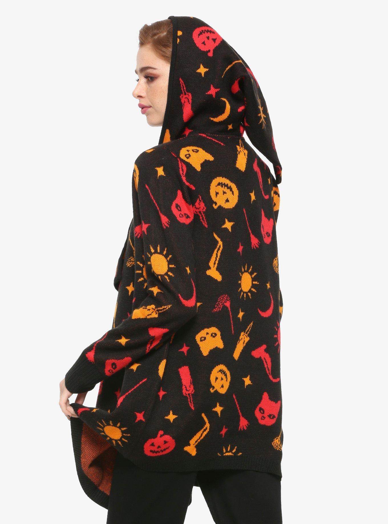 Her Universe Disney Hocus Pocus Dani Hooded Flyaway Cardigan, MULTI, alternate