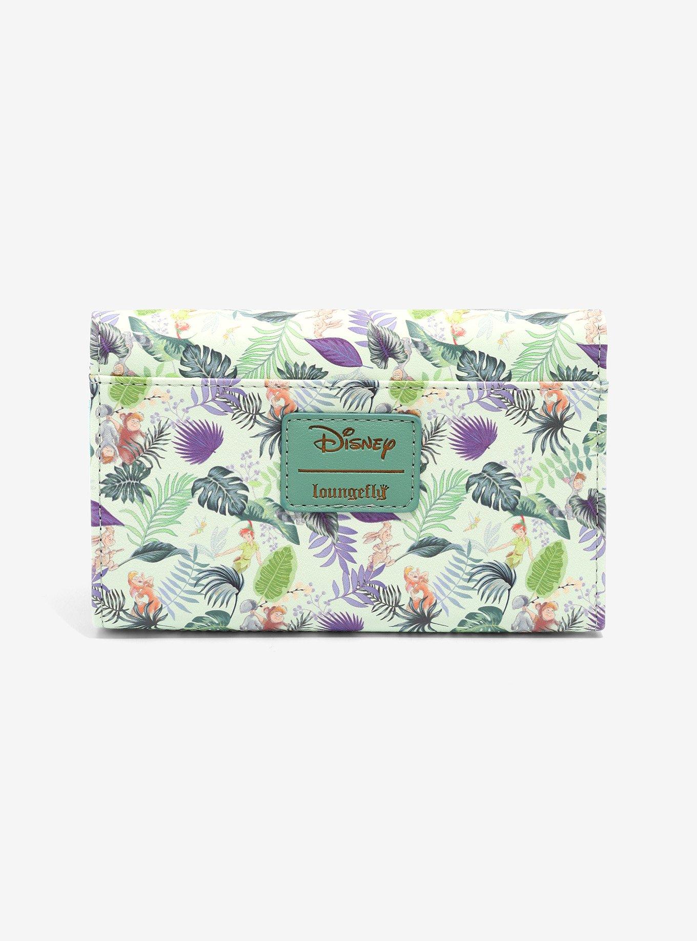 Loungefly Disney Peter Pan Leaves Mini Flap Wallet, , alternate