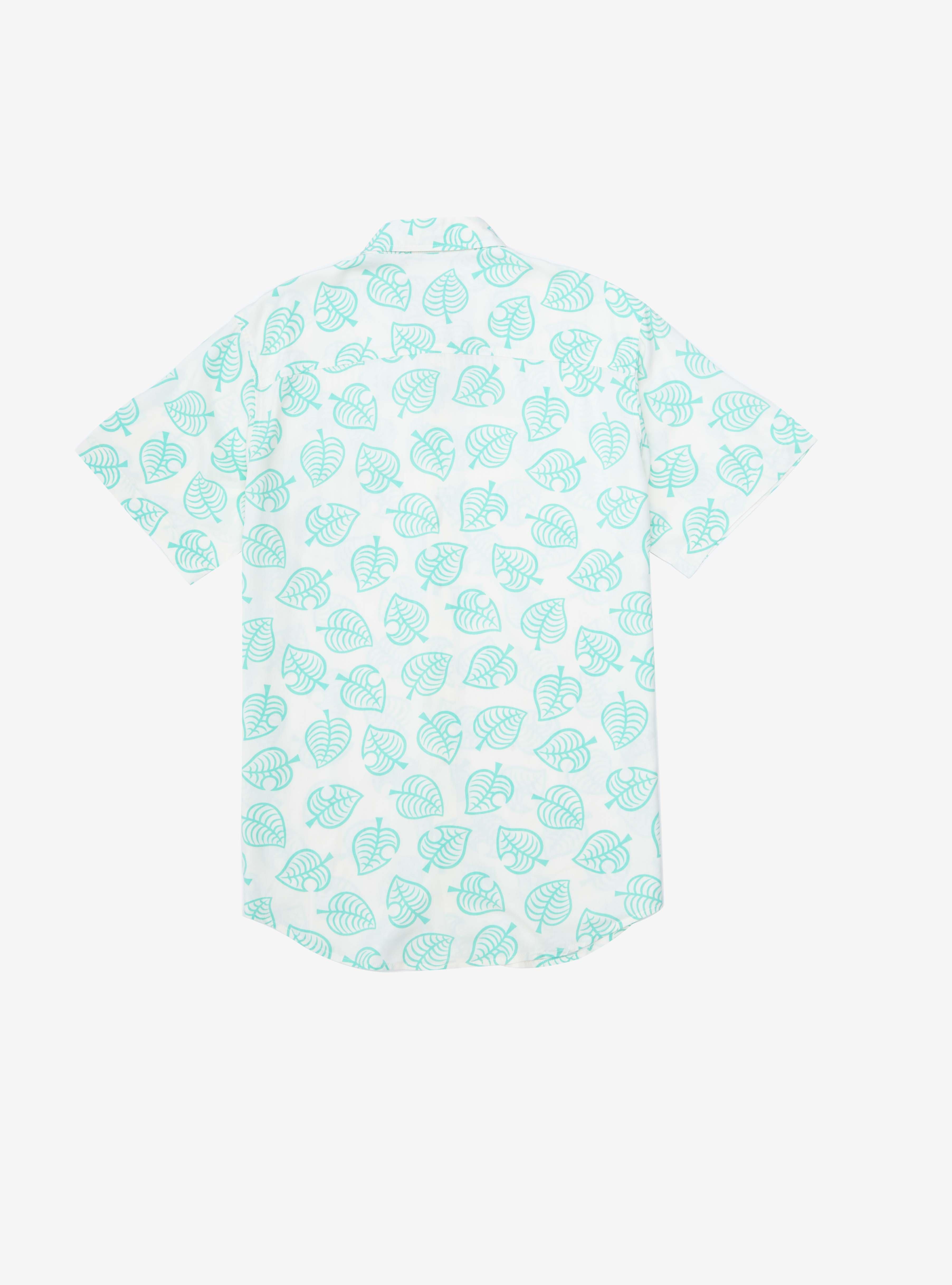 Nintendo Animal Crossing Tom Nook Woven Button-Up - BoxLunch Exclusive, WHITE, alternate