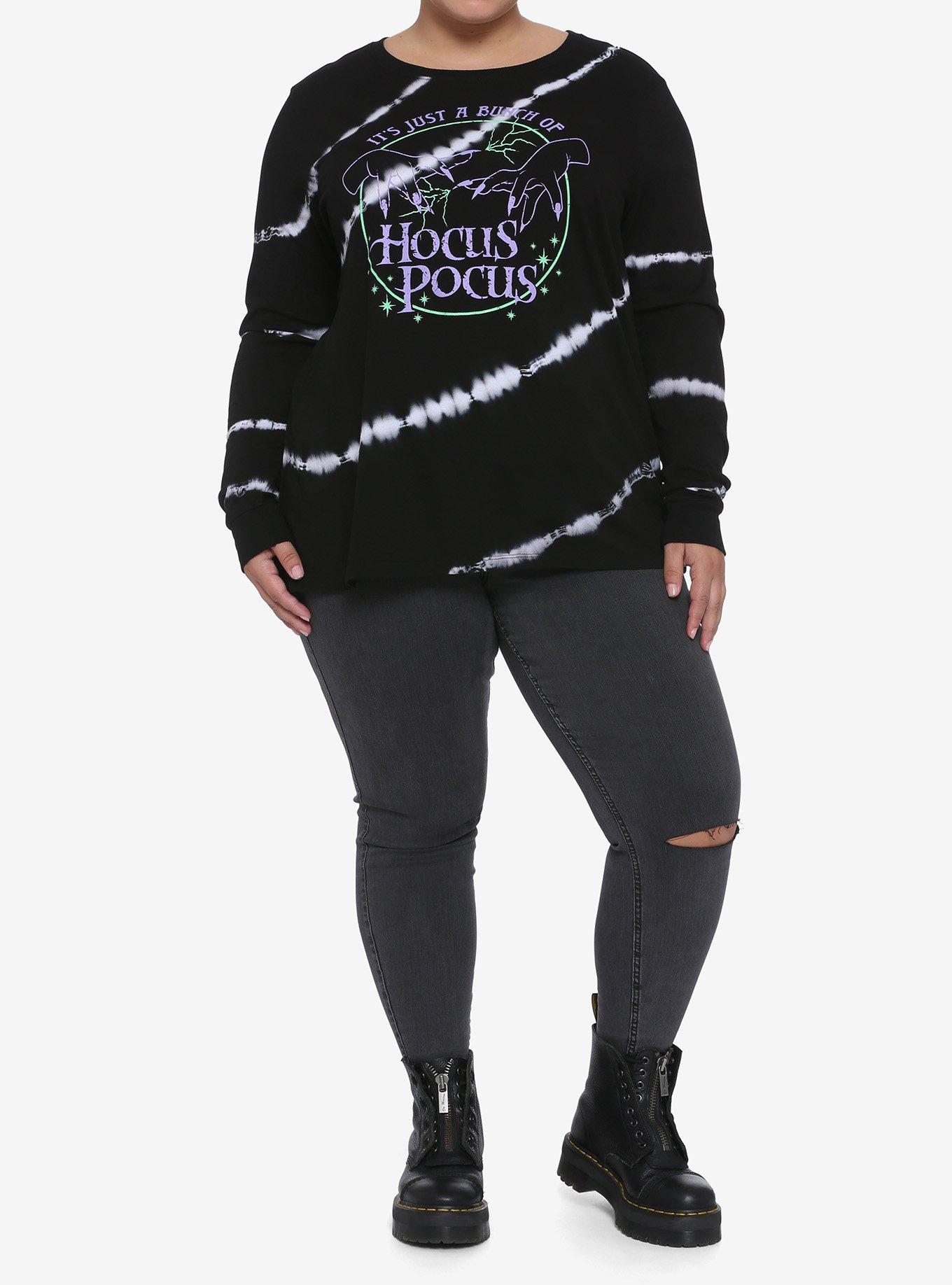 Her Universe Disney Hocus Pocus Tie-Dye Girls Long-Sleeve T-Shirt Plus Size, MULTI, alternate