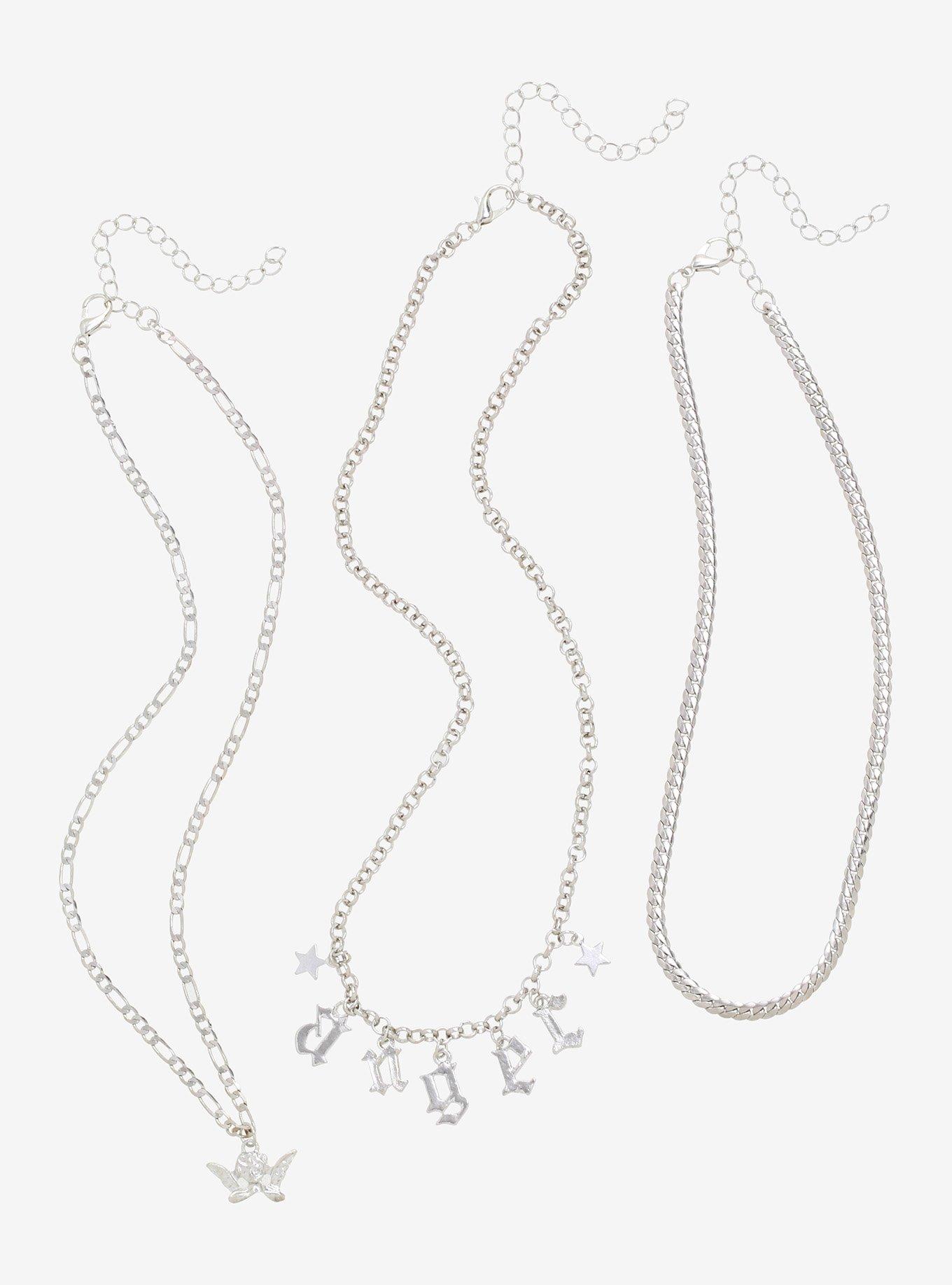 Angel Chain Necklace Set, , alternate