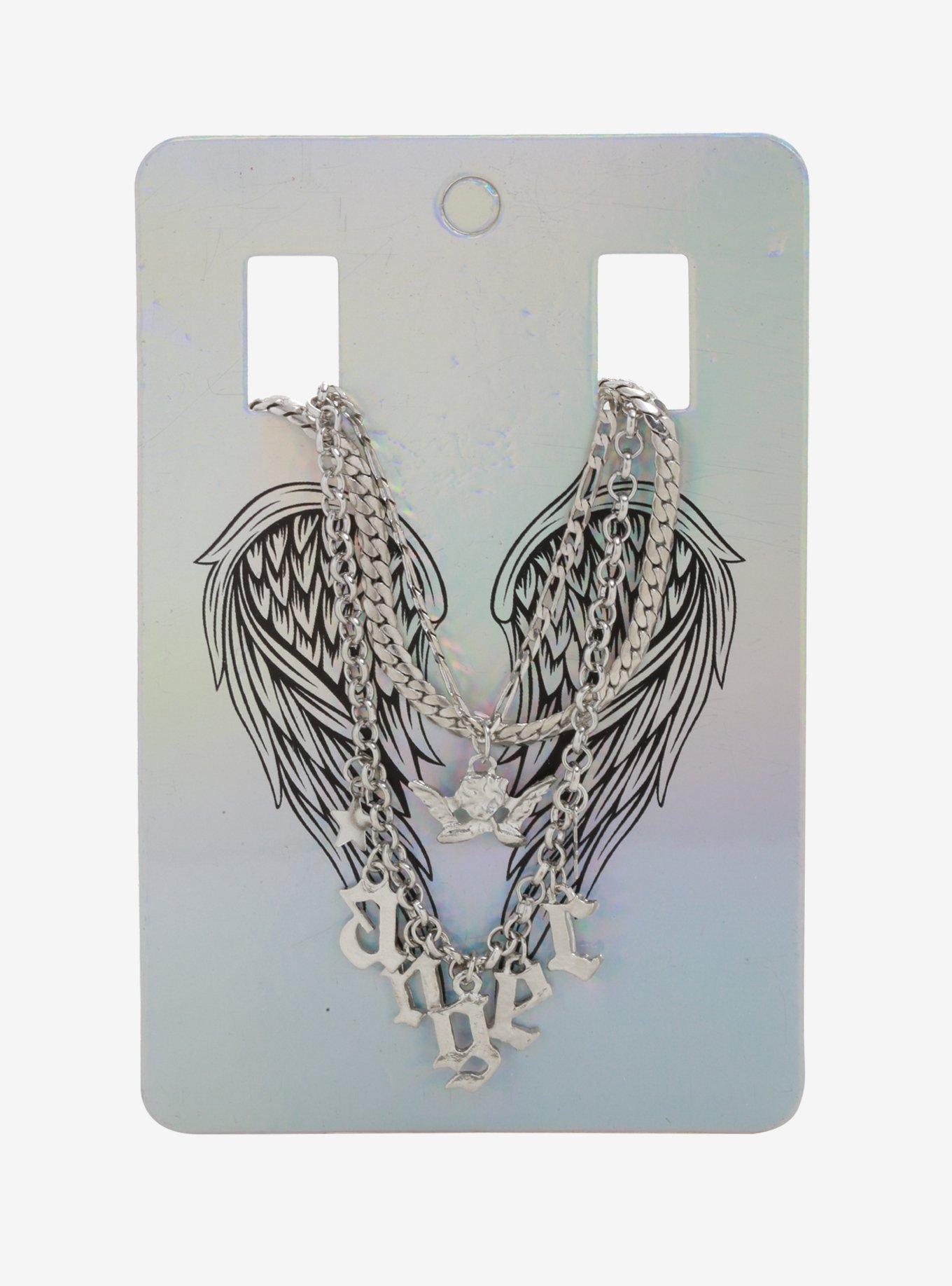 Angel Chain Necklace Set, , alternate