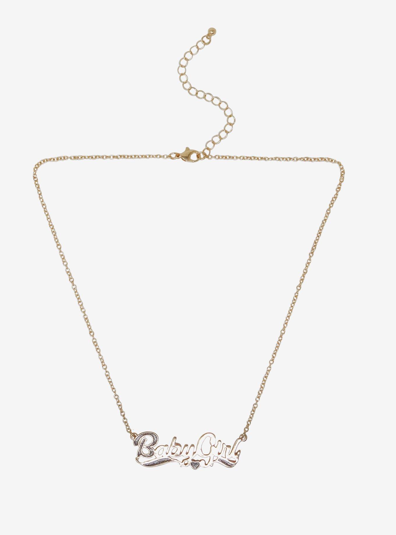 Baby Girl Nameplate Necklace, , alternate