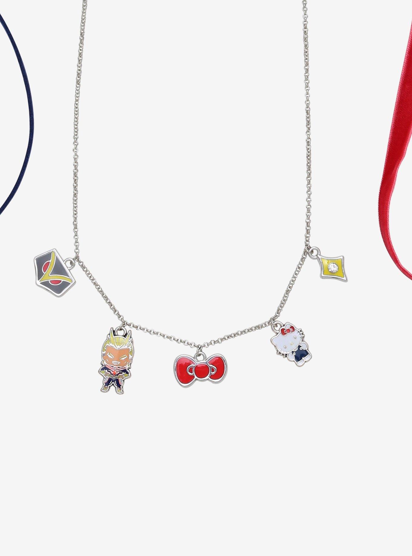 My Hero Academia X Hello Kitty And Friends All Might Hello Kitty Necklace Set, , alternate
