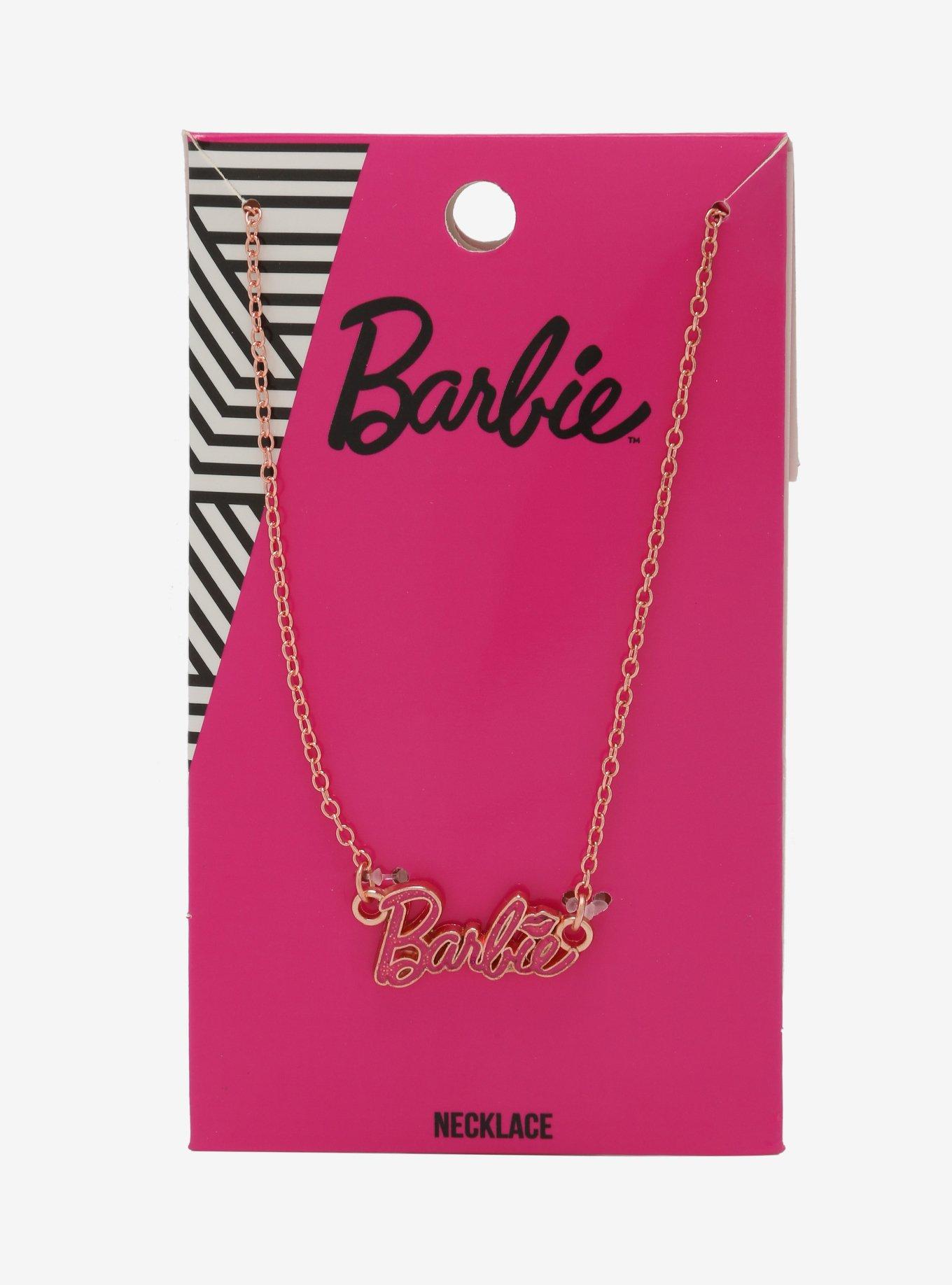 Hot Topic Barbie Bling Nameplate Necklace