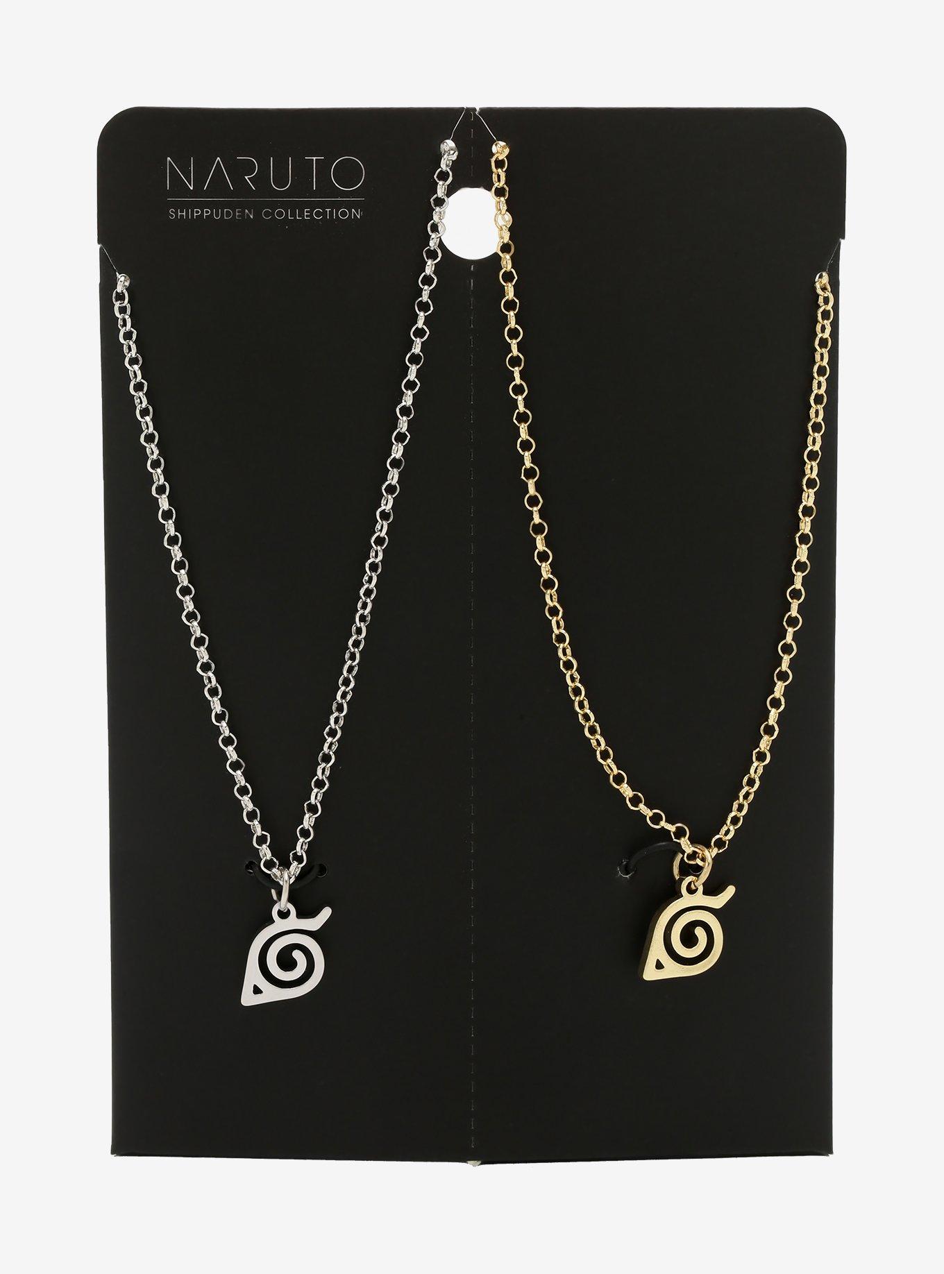 Naruto Shippuden Hidden Leaf Village Best Friend Necklace Set, , alternate