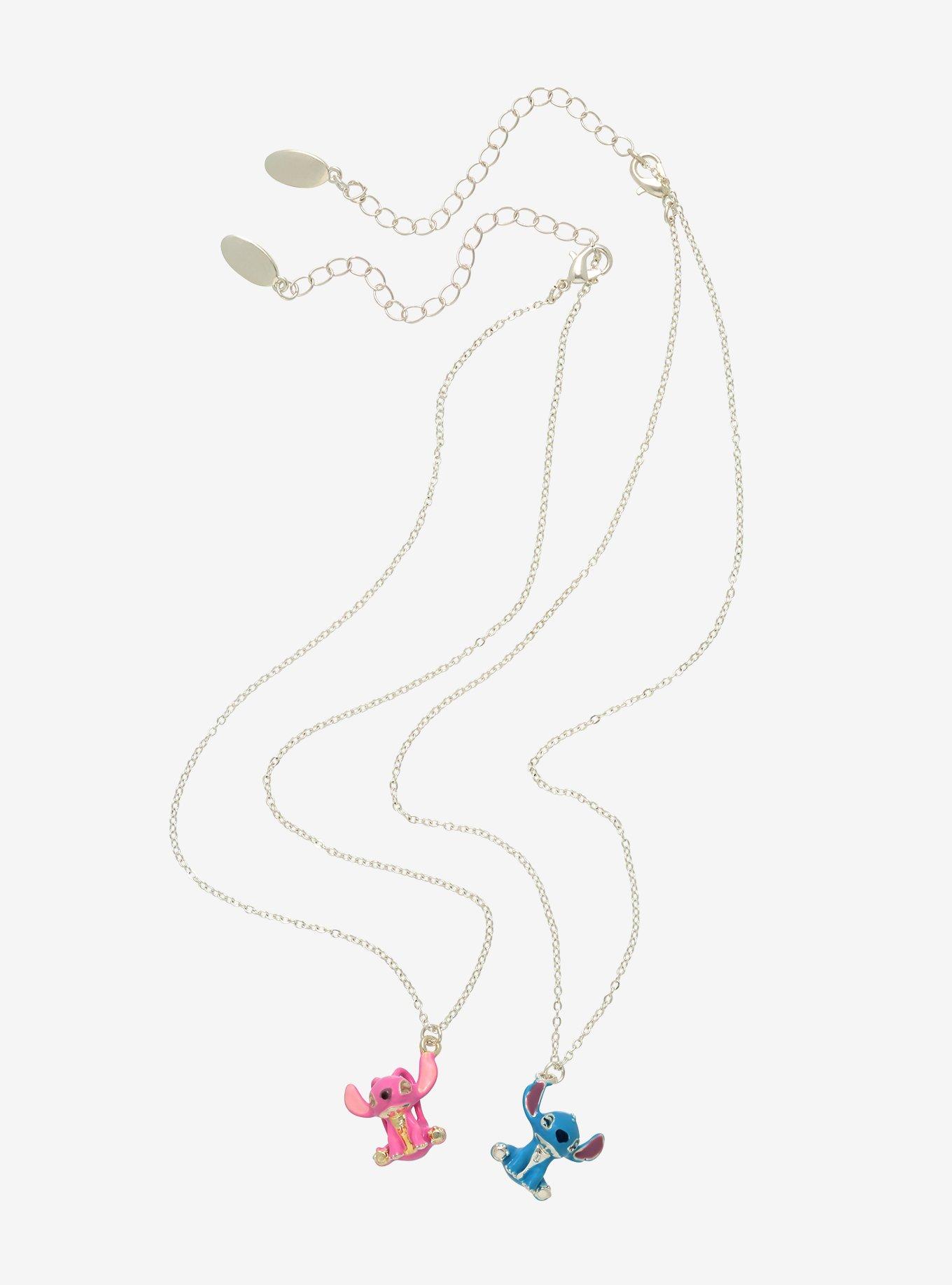 Disney Lilo & Stitch Angel Best Friend Necklace Set, , alternate