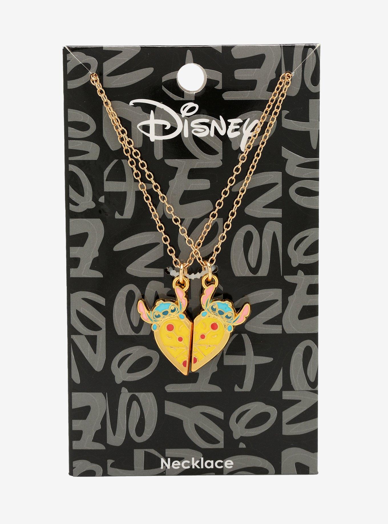 Disney Lilo & Stitch Pizza Best Friend Necklace Set, , alternate