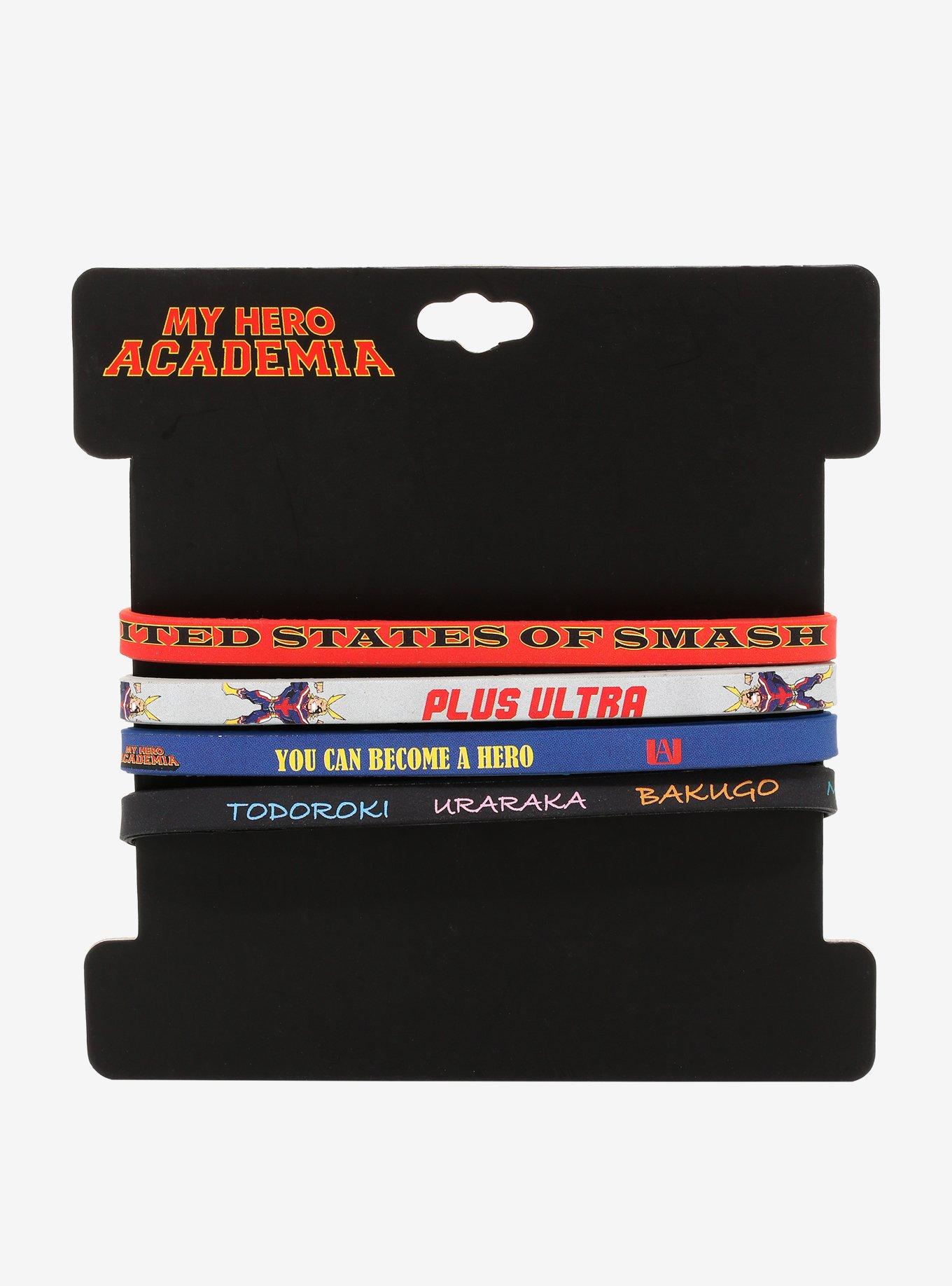 My Hero Academia All Might Rubber Bracelet Set, , alternate