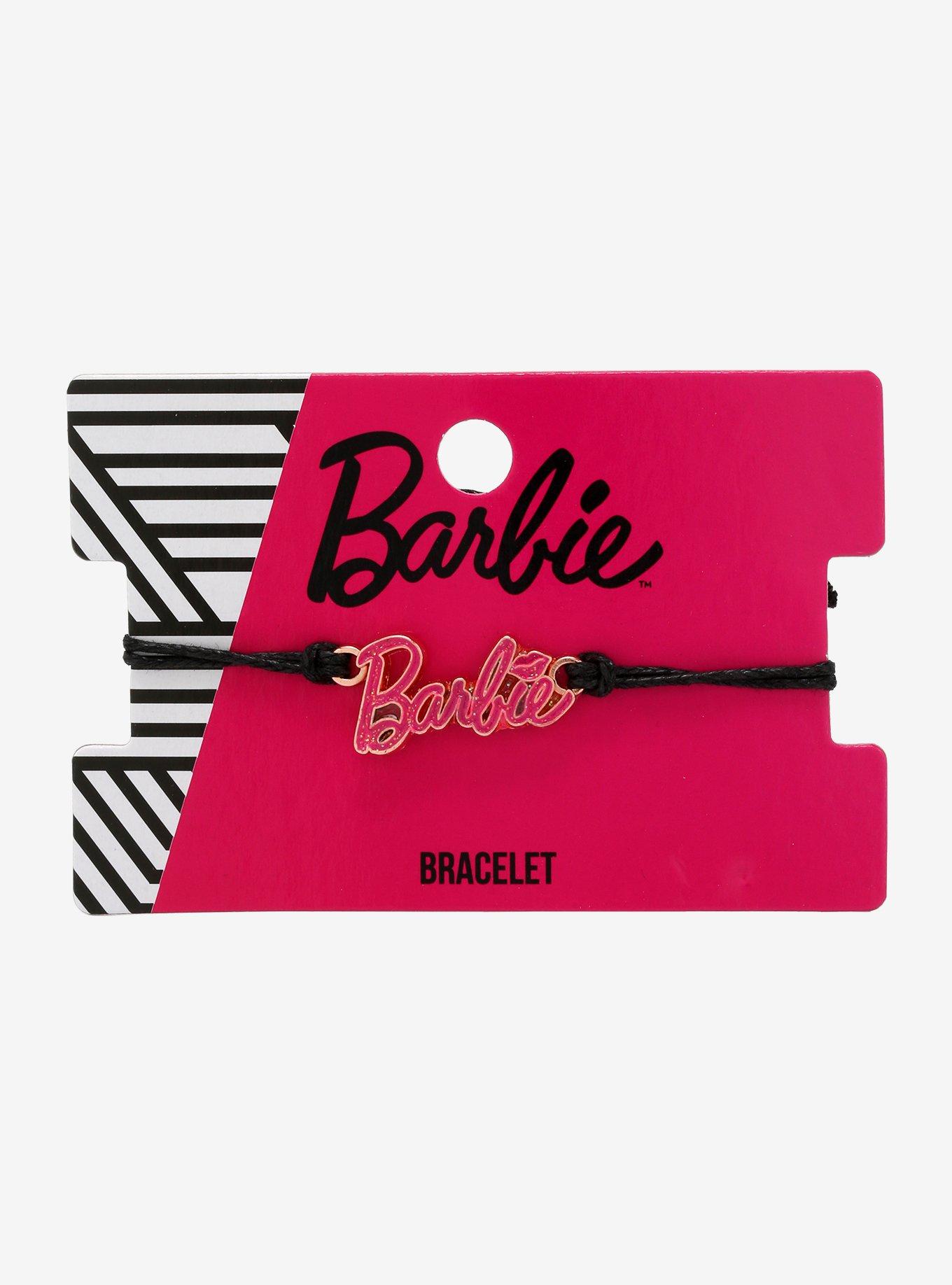Barbie Sparkle Logo Cord Bracelet, , alternate