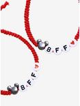 Disney Mickey Mouse Red Best Friend Cord Bracelet Set, , alternate