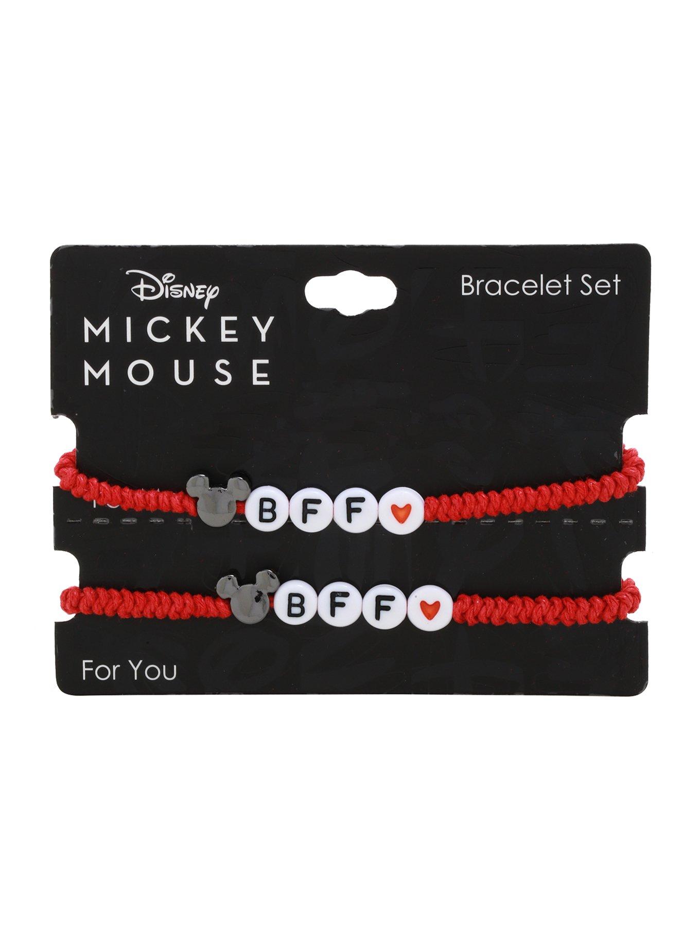 Disney Mickey Mouse Red Best Friend Cord Bracelet Set, , alternate