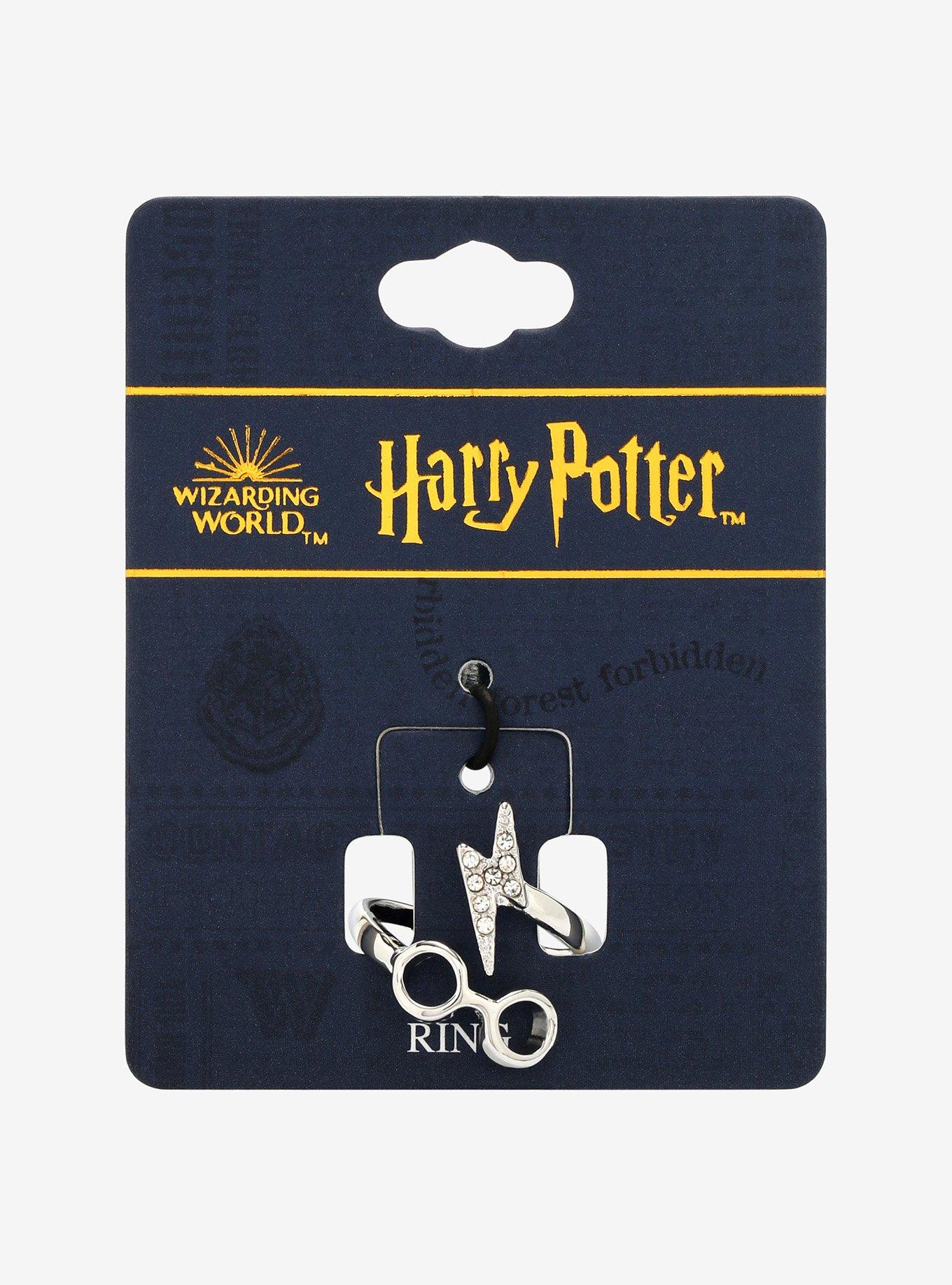 Harry Potter Glasses CZ Wrap Ring, , alternate