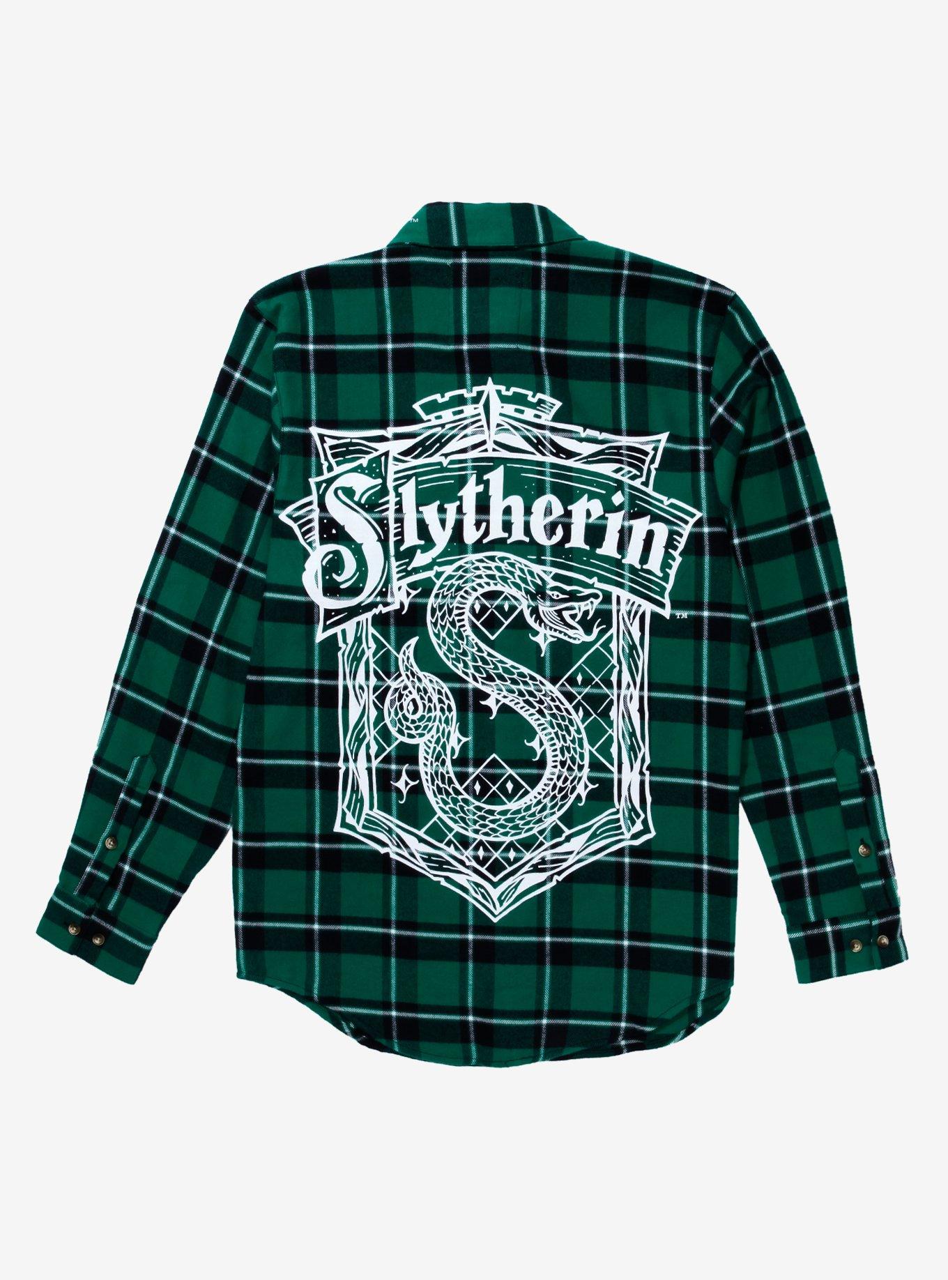 Cakeworthy Harry Potter Slytherin Women's Flannel, GREEN, alternate