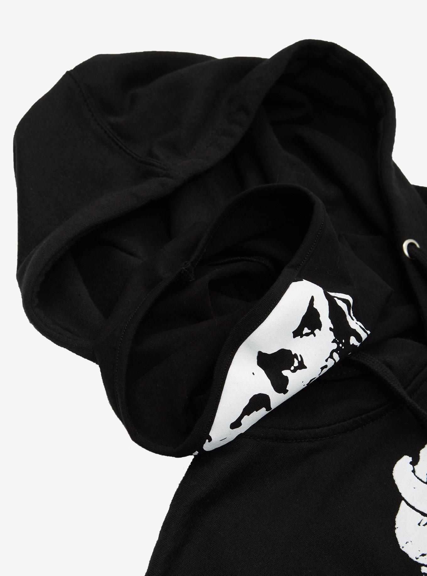 Skeleton Mask Hoodie, BLACK, alternate