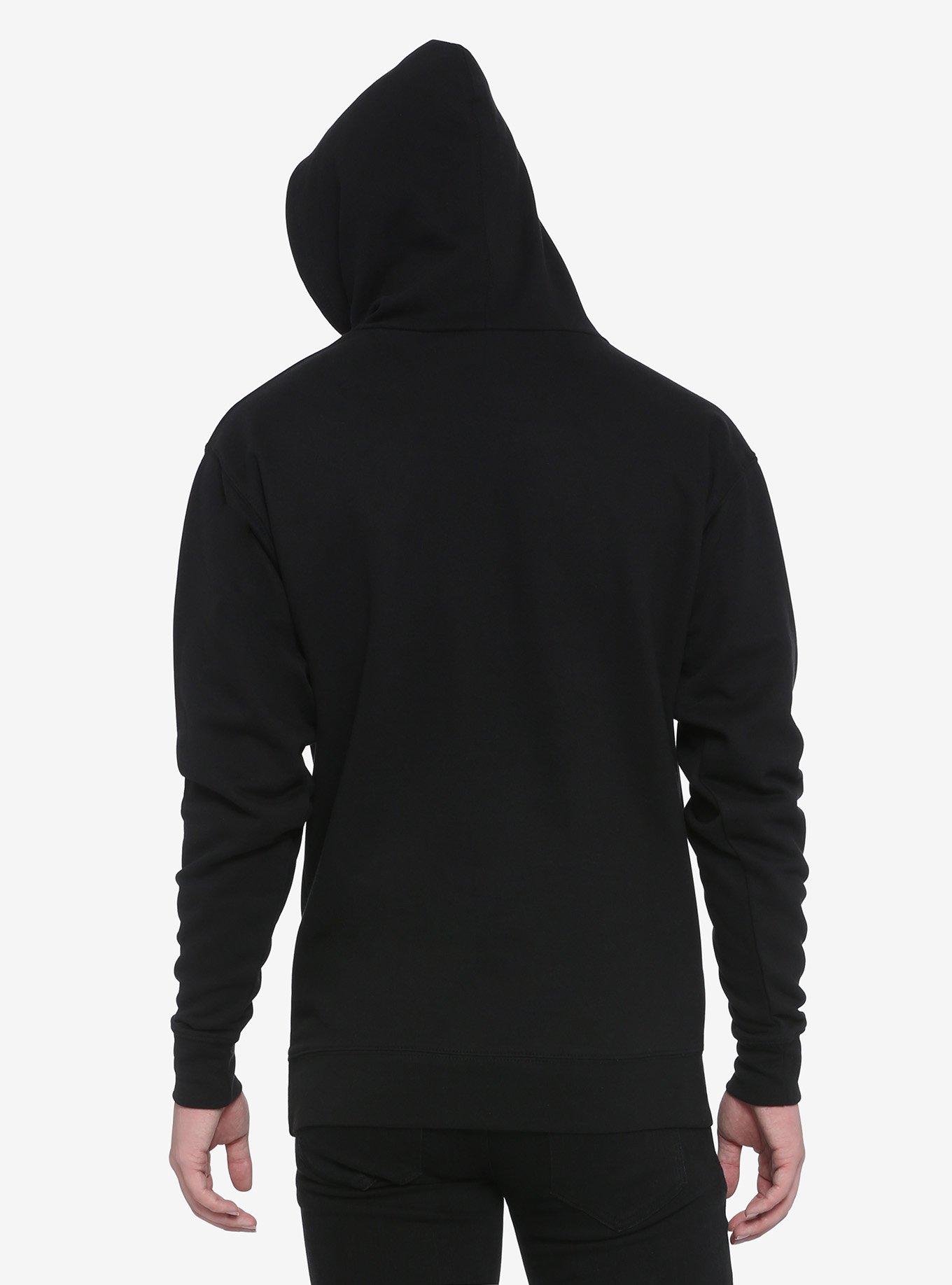 Teeth Mask Hoodie, BLACK, alternate