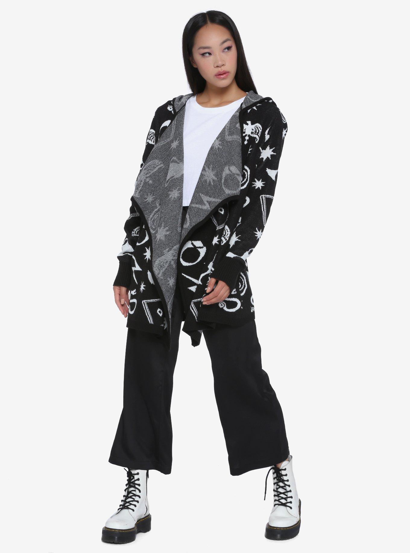 Harry Potter Horcrux Hooded Flyaway Cardigan, MULTI, alternate