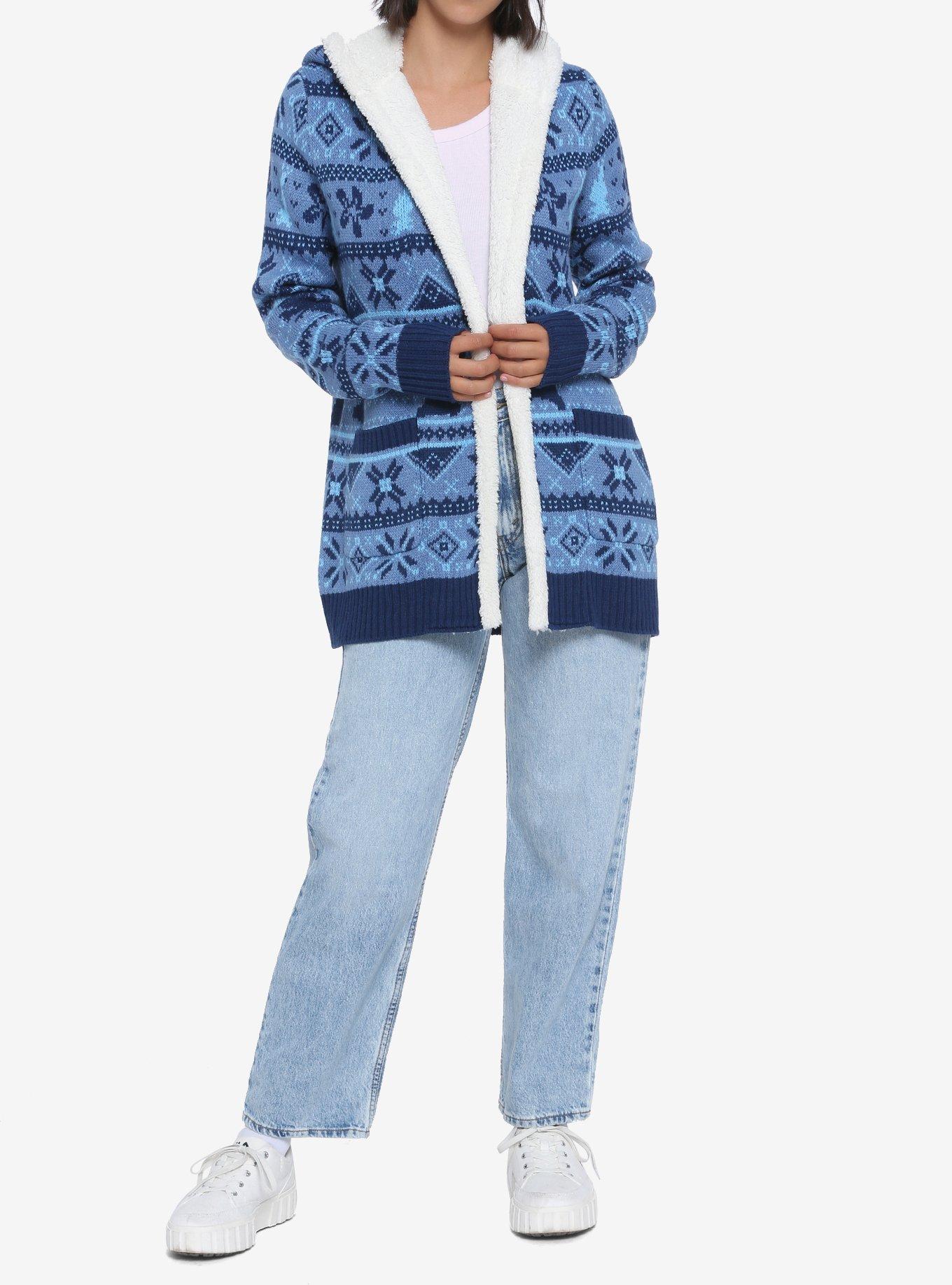 Disney Lilo & Stitch Fair Isle Sherpa Open Cardigan, MULTI, alternate