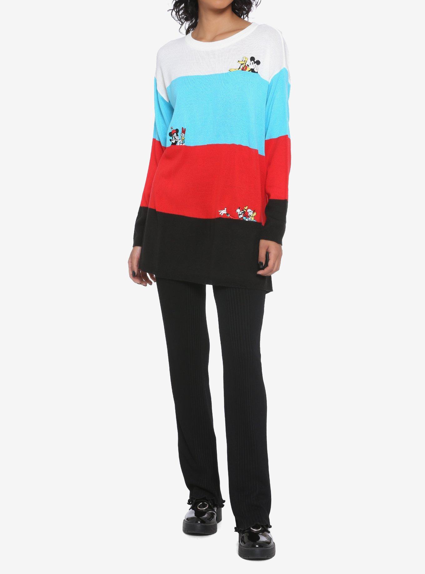Disney The Sensational Six Embroidered Color-Block Sweater, MULTI, alternate