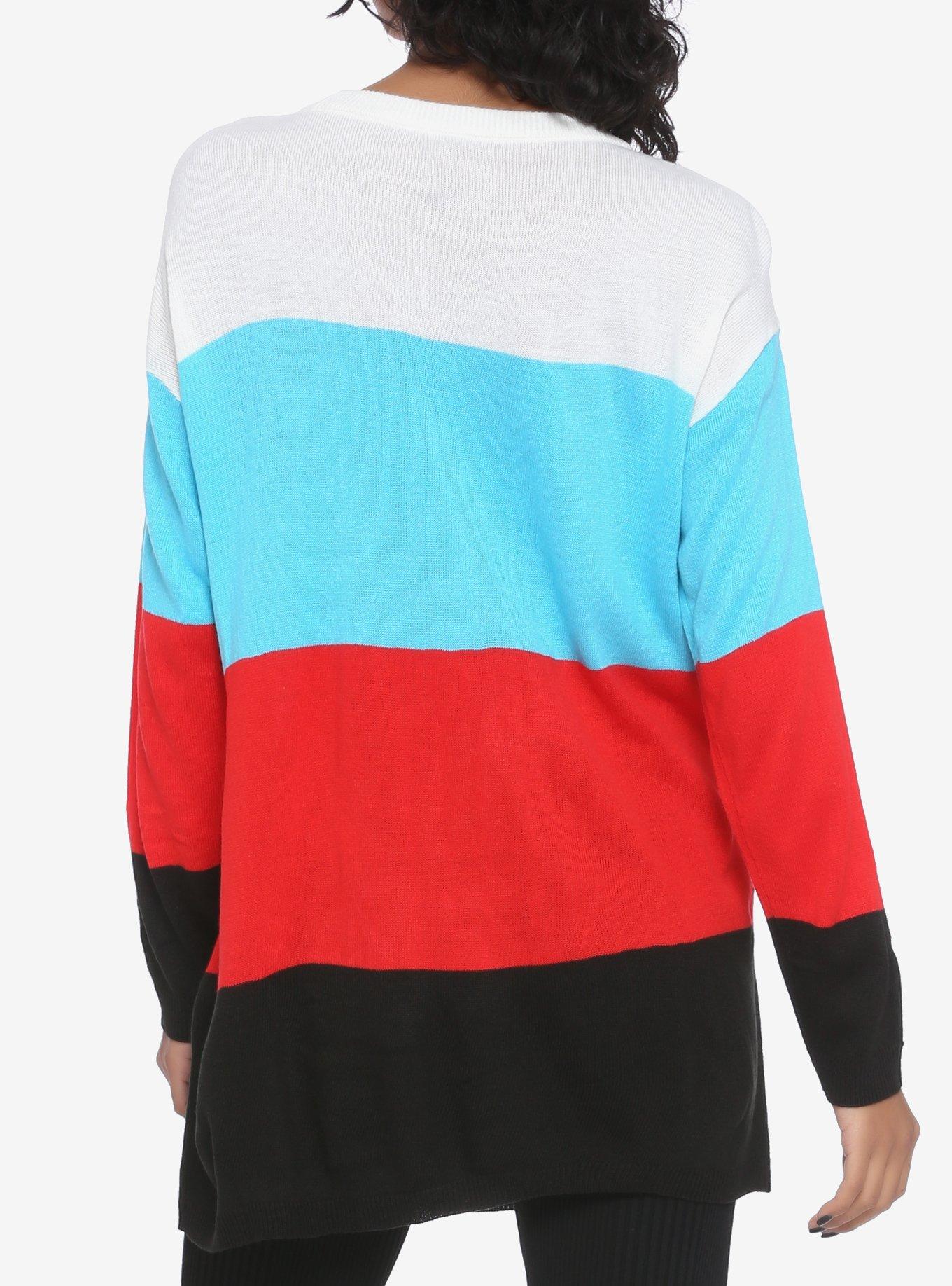 Disney The Sensational Six Embroidered Color-Block Sweater, MULTI, alternate