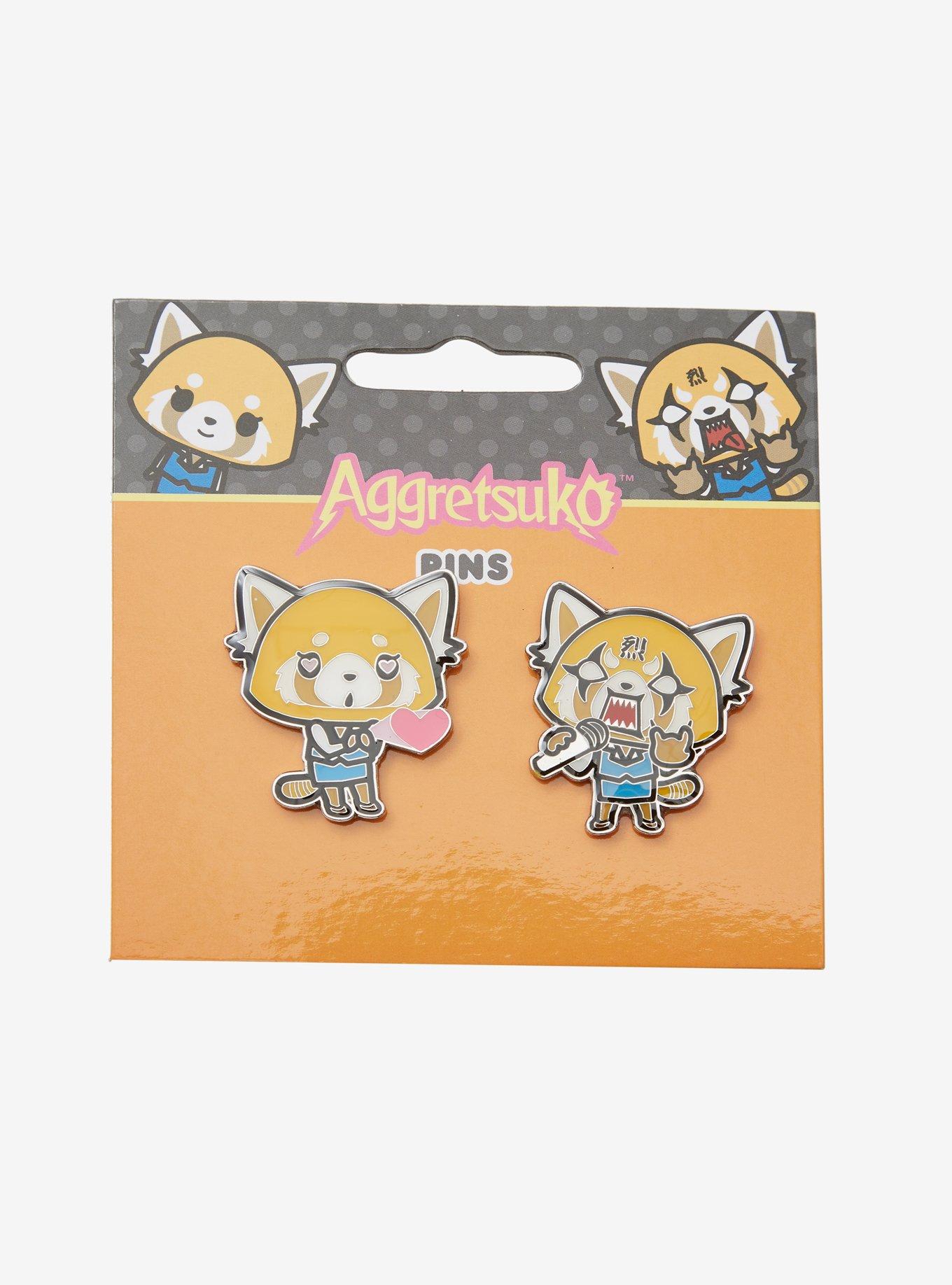 Aggretsuko Love & Rage Enamel Pin Set, , alternate