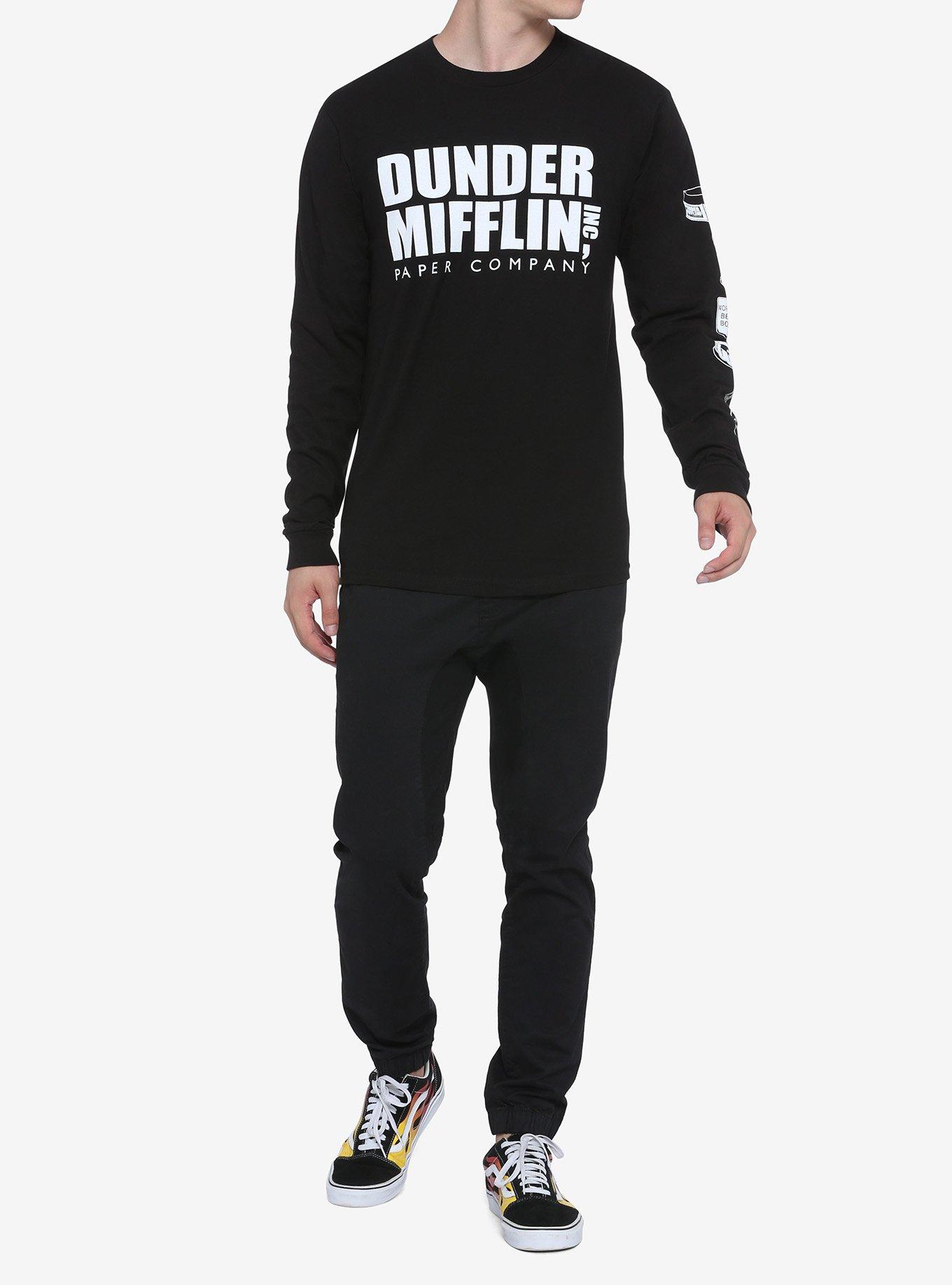 The Office Dunder Mifflin Icons Long-Sleeve T-Shirt, WHITE, alternate