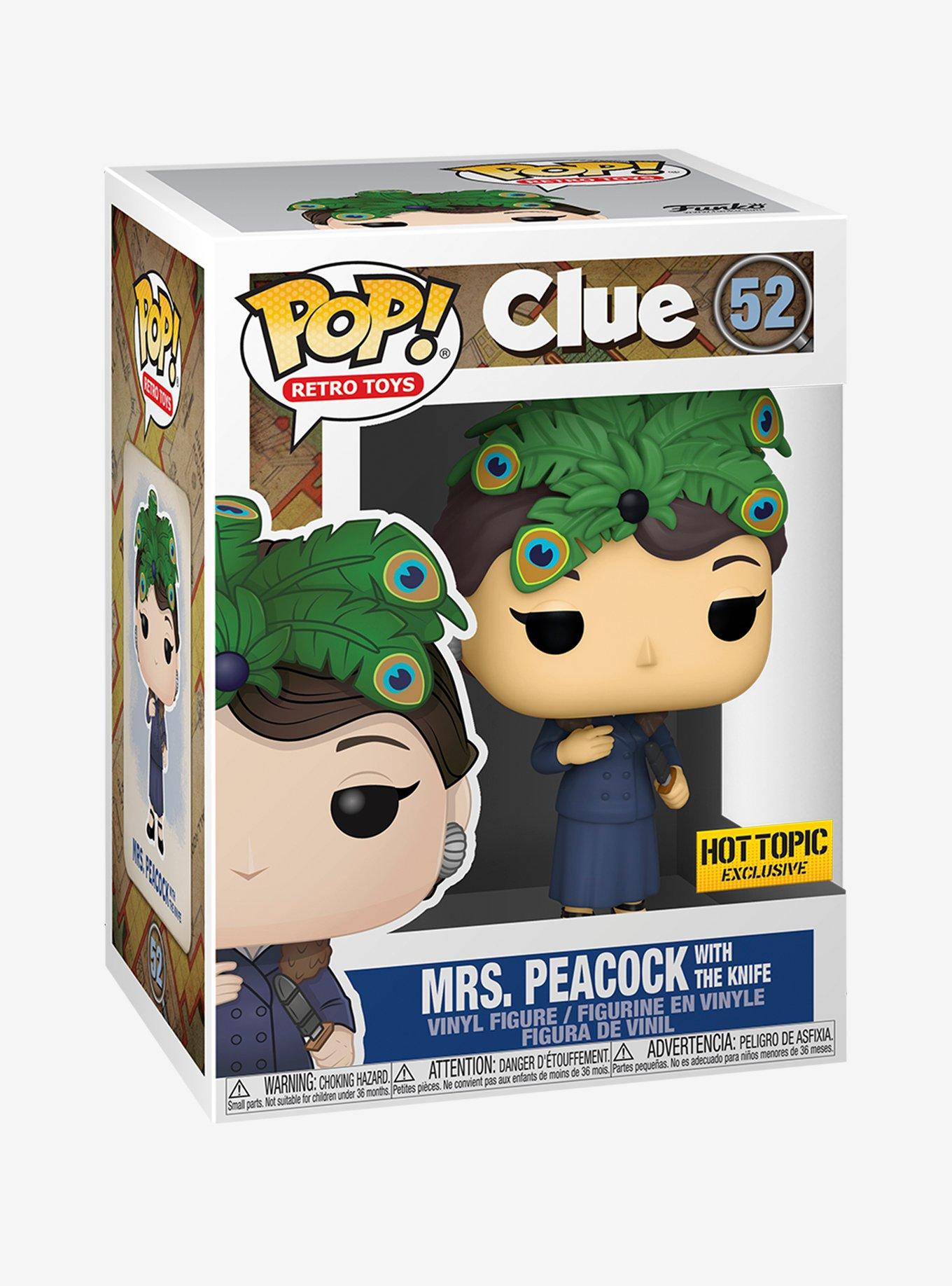 Funko Clue Pop! Retro Toys Mrs. Peacock With The Knife Vinyl Figure Hot Topic Exclusive, , alternate