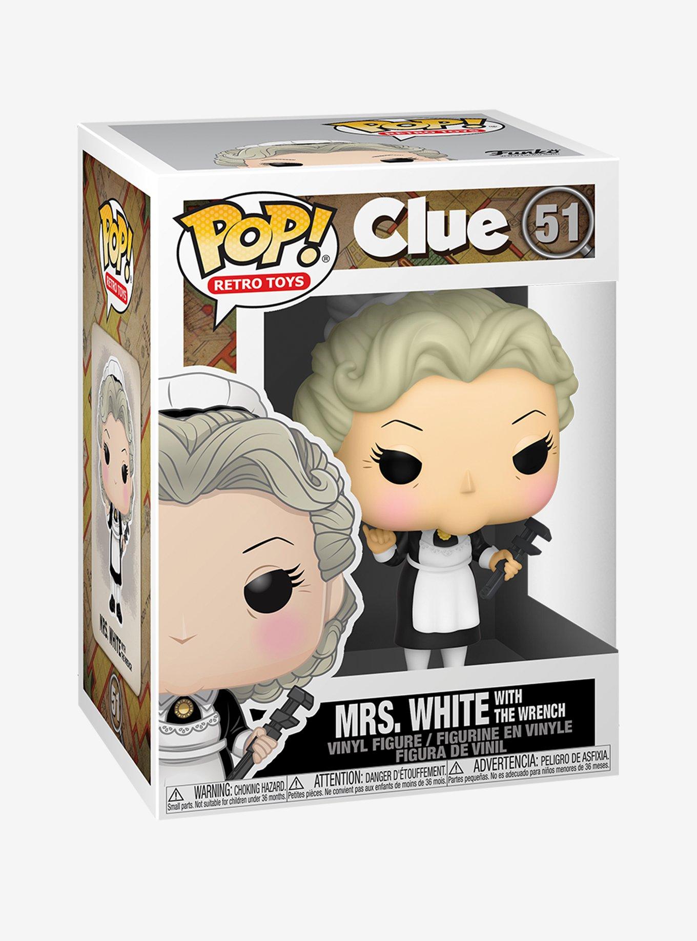 Funko Clue Pop! Retro Toys Mrs. White With The Wrench Vinyl Figure, , alternate