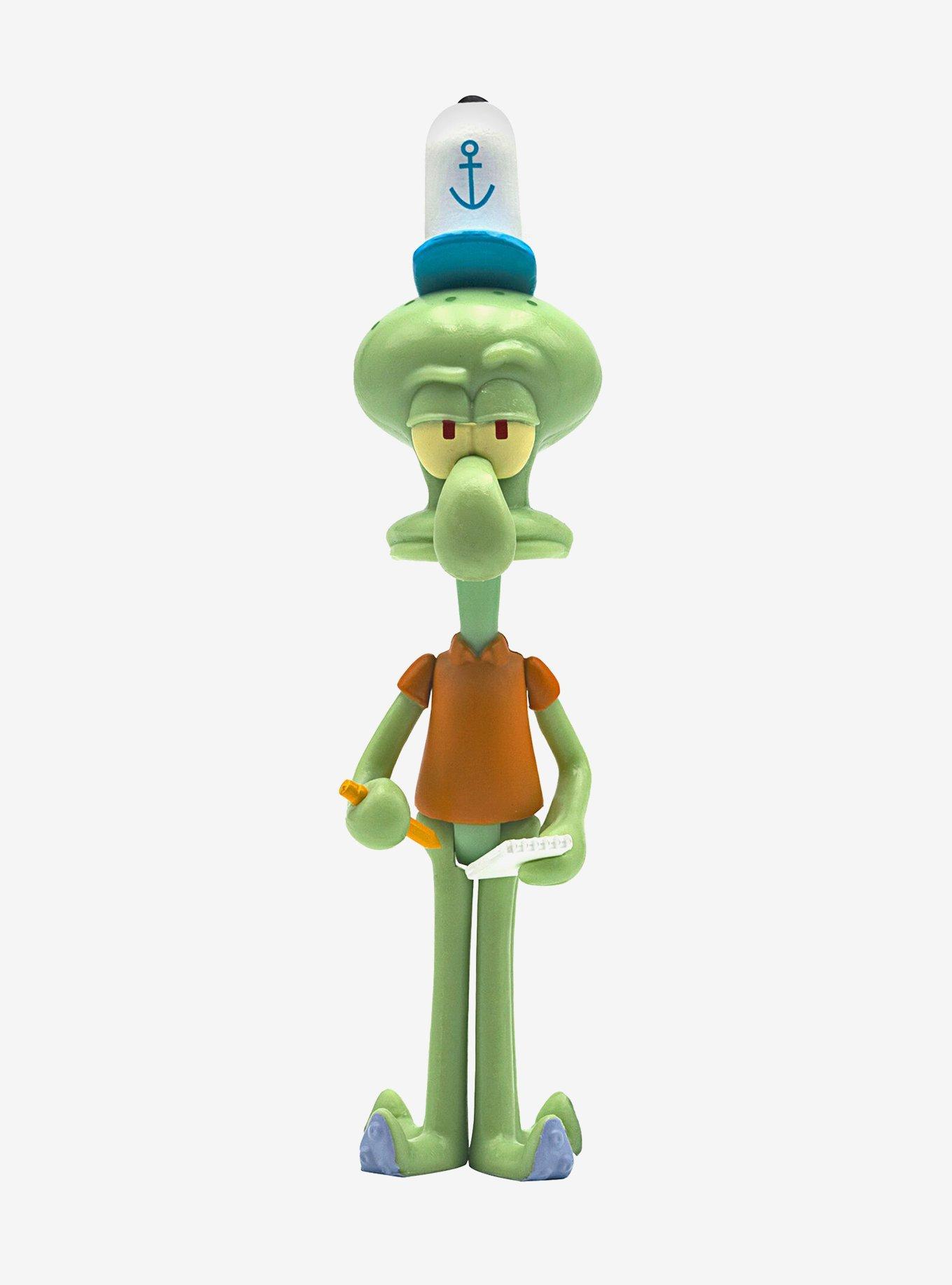 Super7 Reaction SpongeBob SquarePants Squidward Collectible Action Figure, , alternate