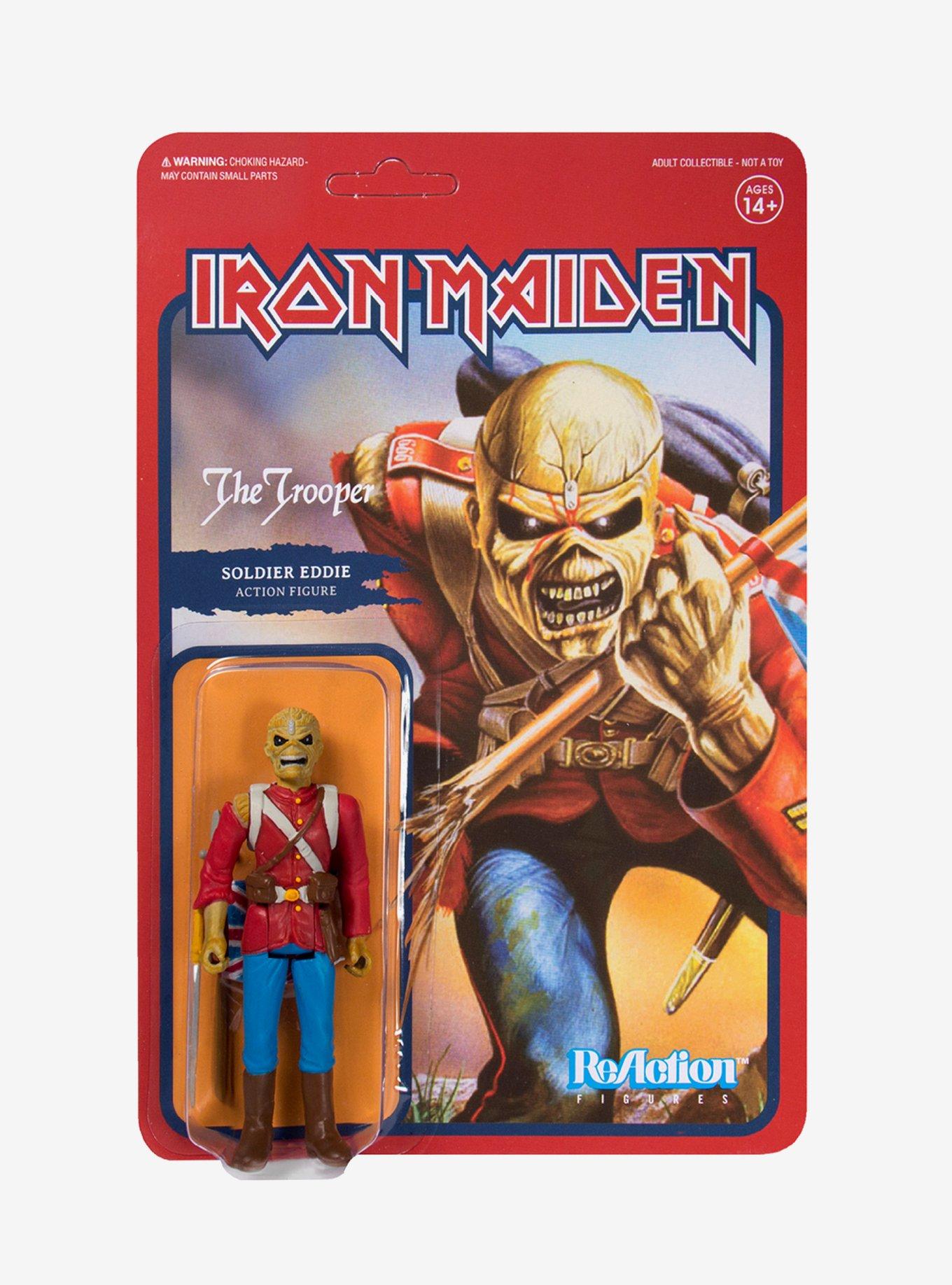 Super7 ReAction Iron Maiden The Trooper Eddie Collectible Action Figure, , alternate