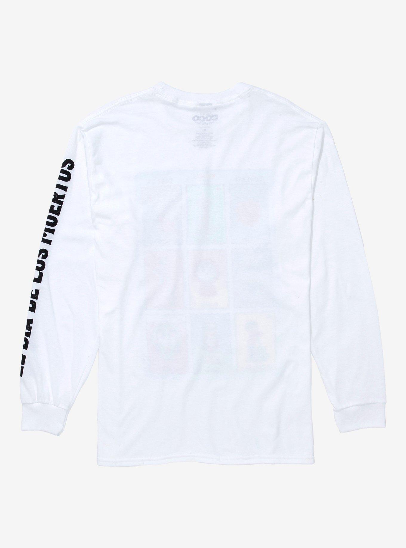 Disney Pixar Coco Mexican Lottery Cards Long Sleeve T-Shirt - BoxLunch Exclusive, WHITE, alternate