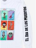 Disney Pixar Coco Mexican Lottery Cards Long Sleeve T-Shirt - BoxLunch Exclusive, WHITE, alternate