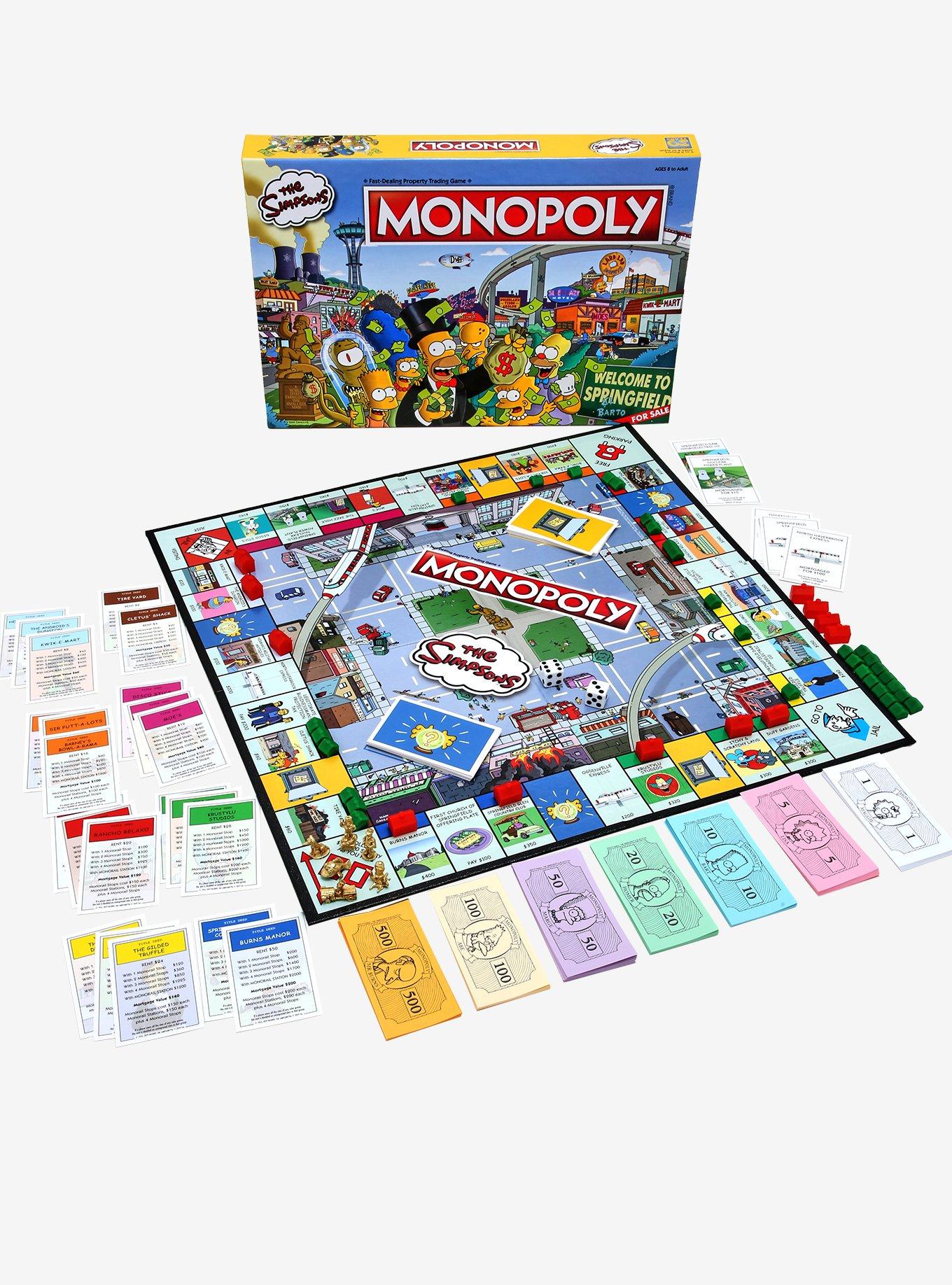 The Simpsons Edition Monopoly Board Game, , alternate