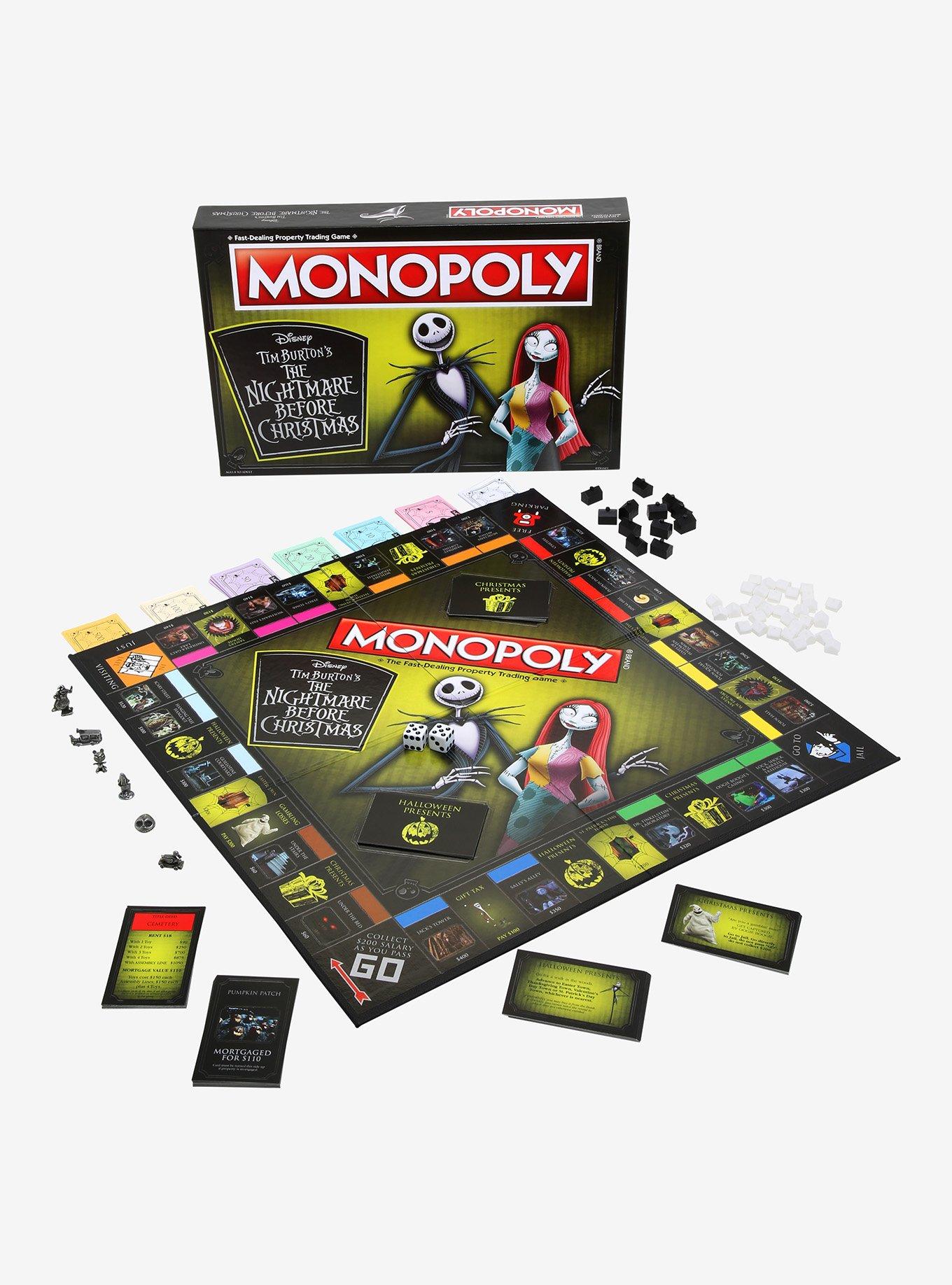 The Nightmare Before Christmas Edition Monopoly Board Game, , alternate