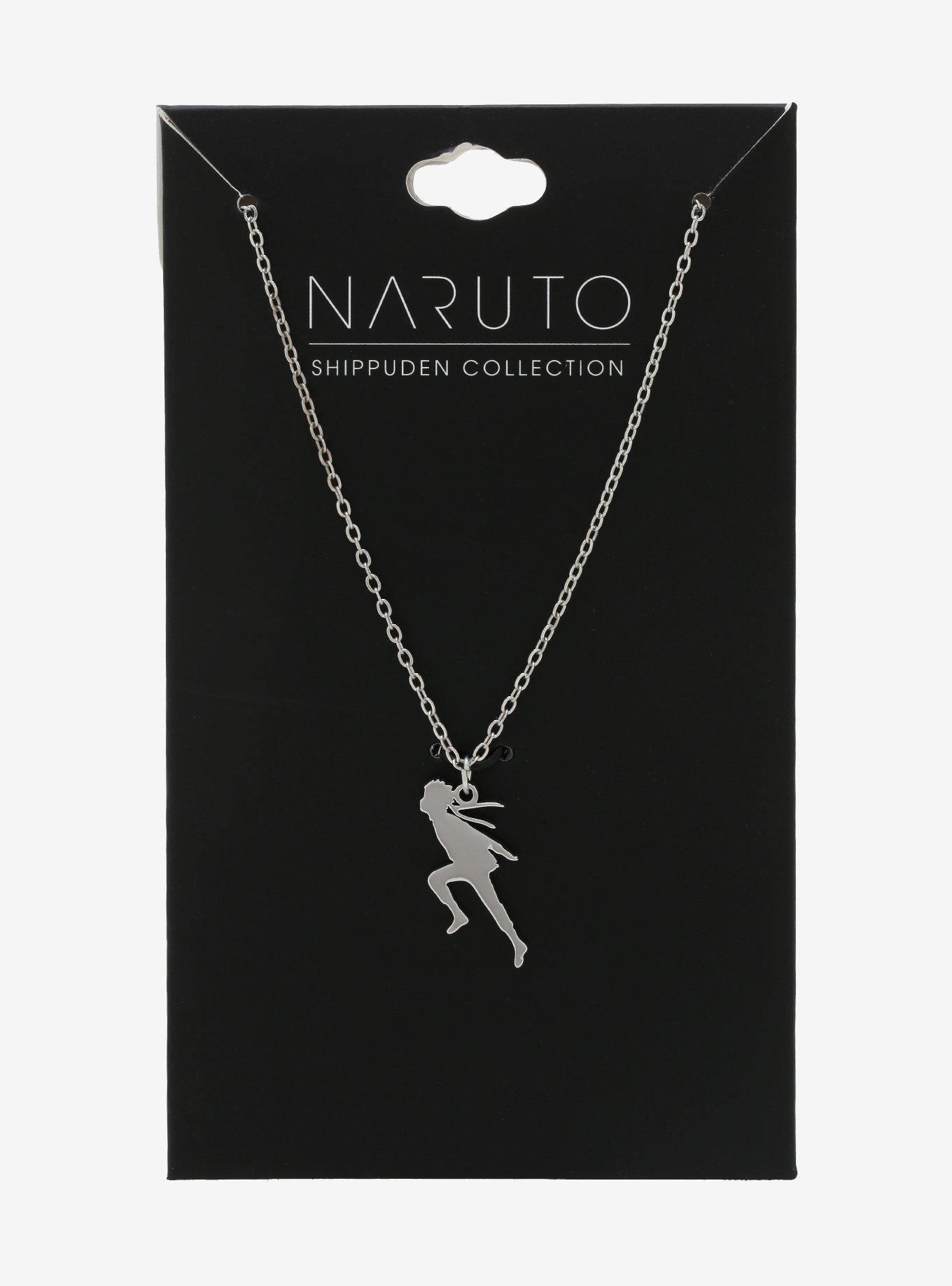 Naruto Shippuden Run Silhouette Dainty Necklace, , alternate