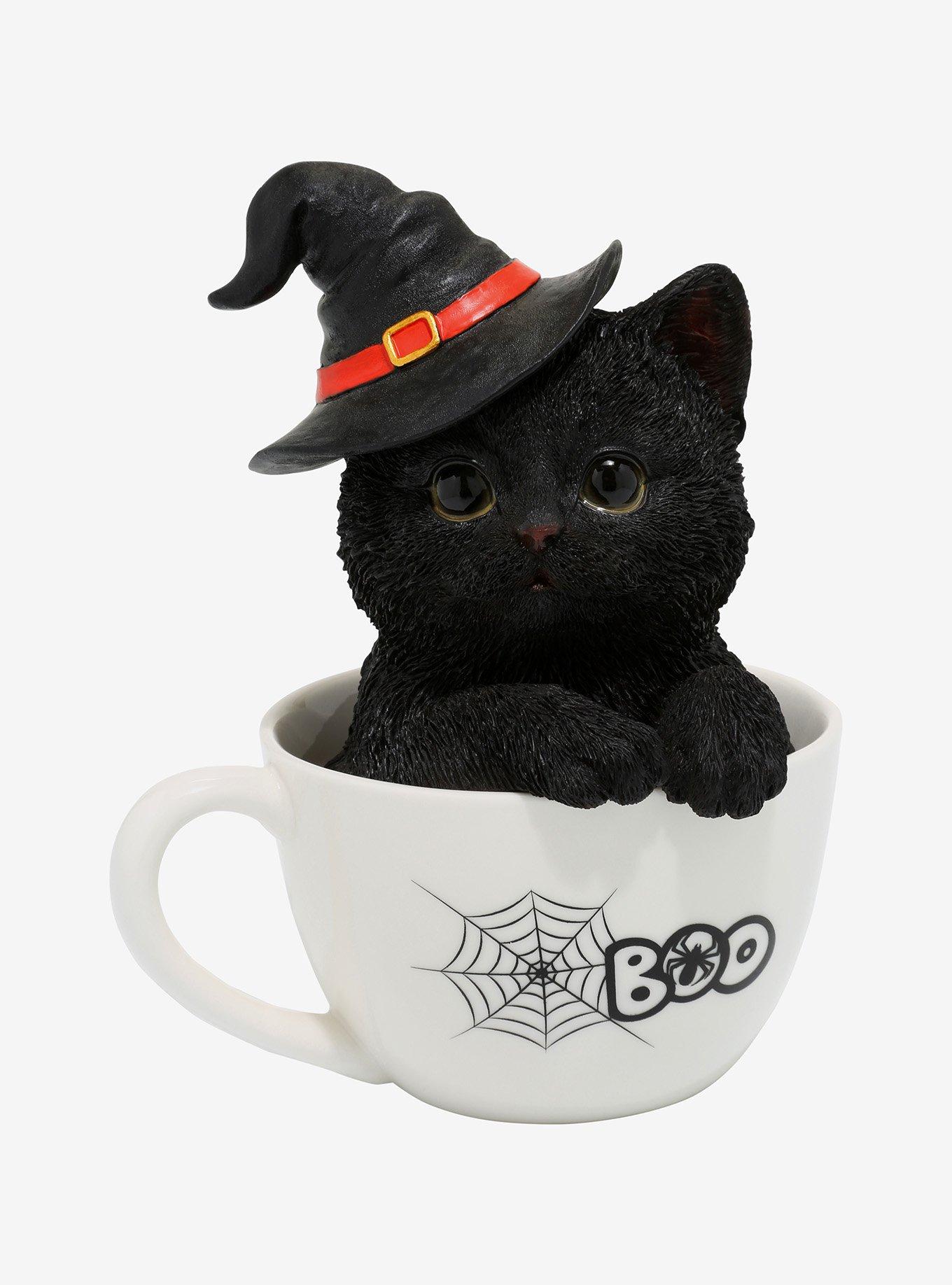 Kitten In A Tea Cup Statue, , alternate